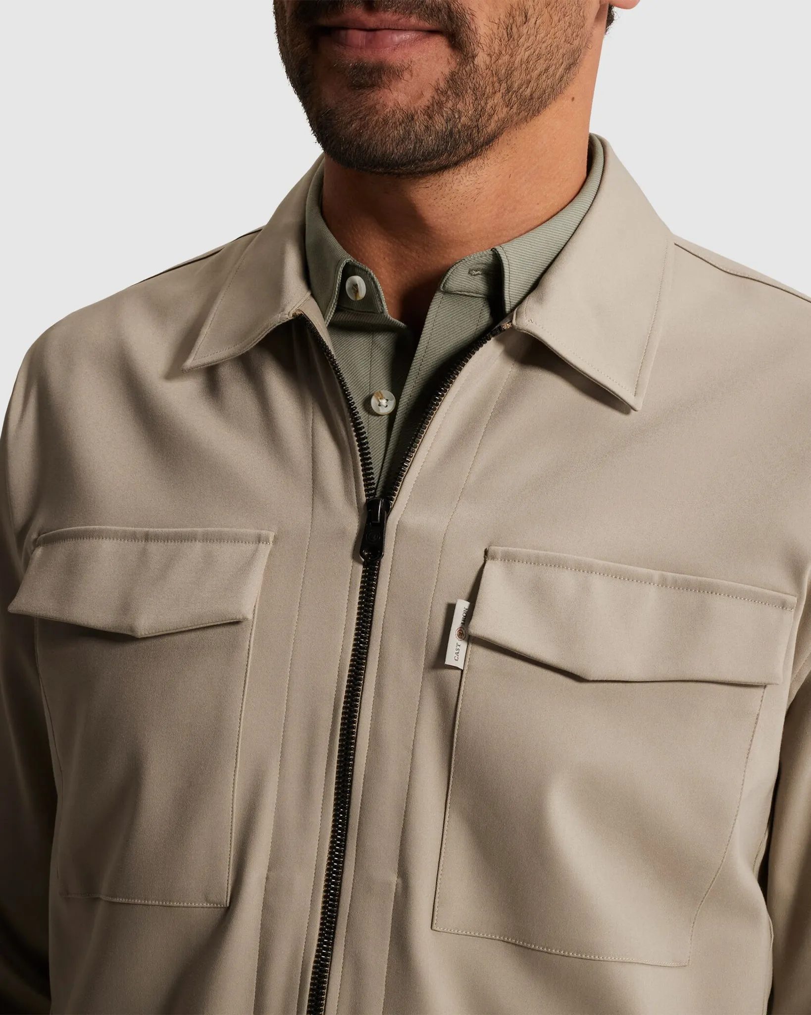 Cast Iron Overshirt Grijs 107291-001-L