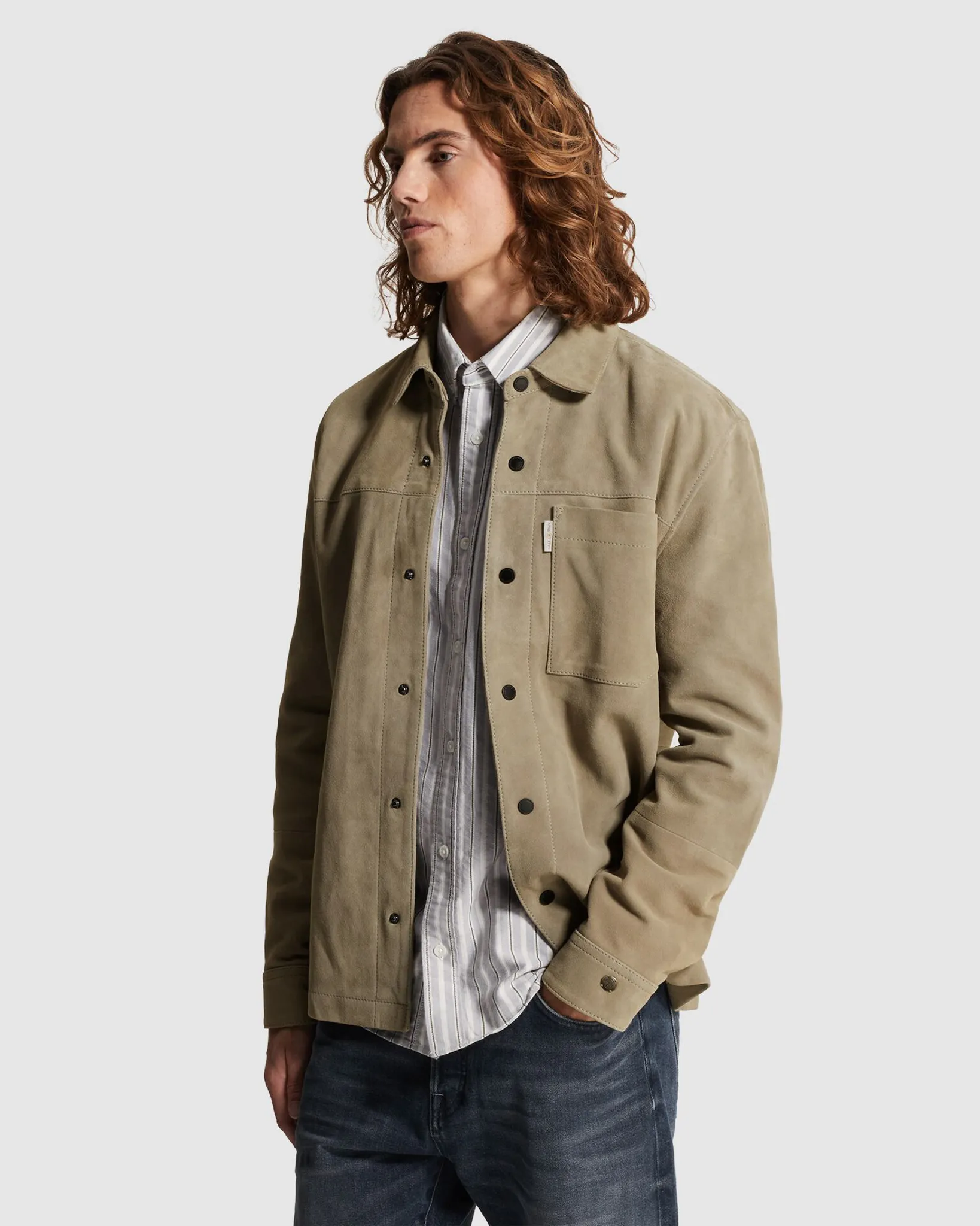 Cast Iron Overshirt Groen 107294-001-L