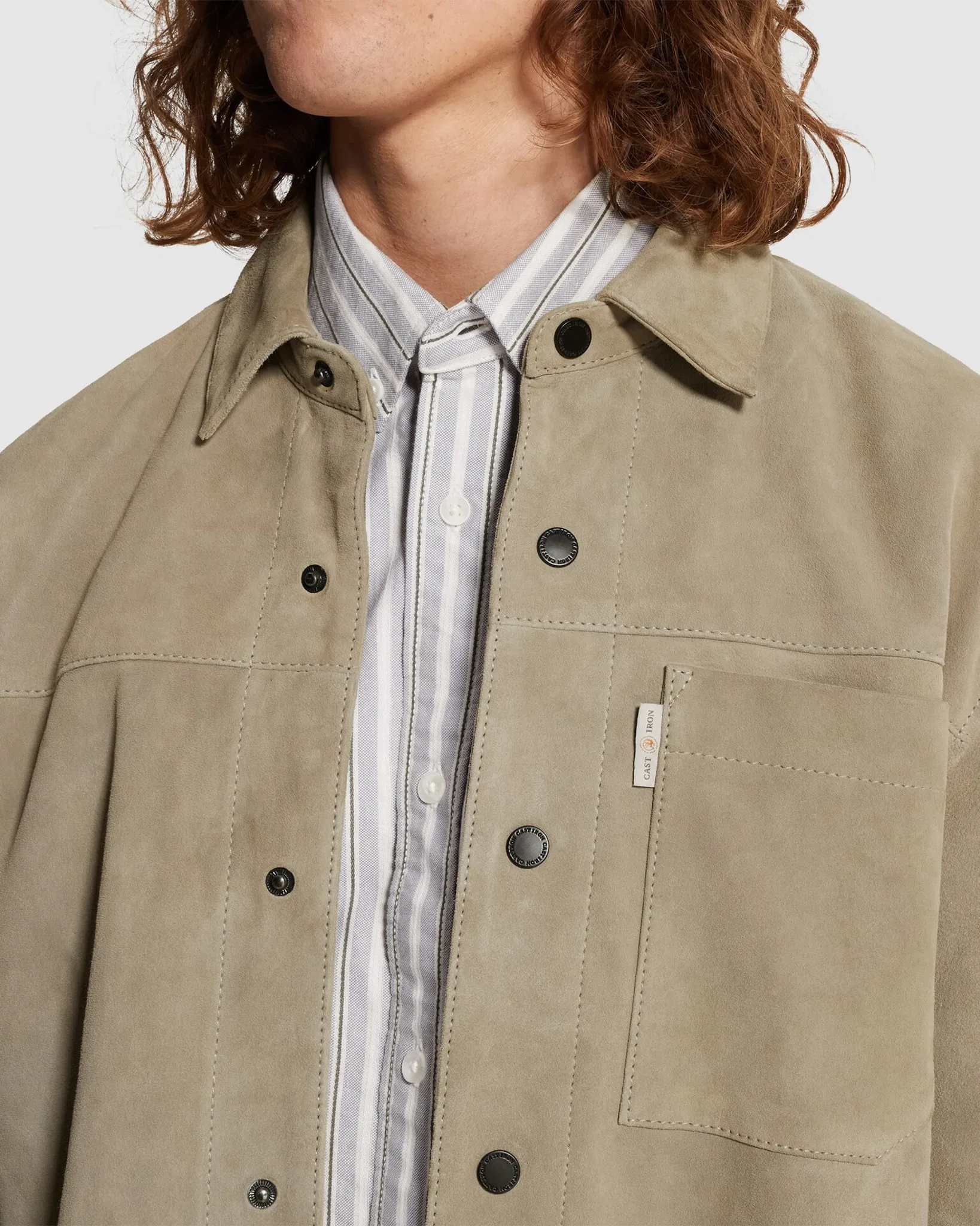 Cast Iron Overshirt Groen 107294-001-L