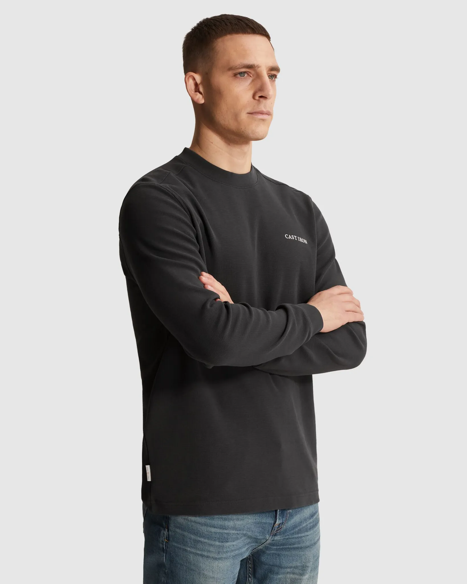 Cast Iron T-shirt Zwart 107296-001-L