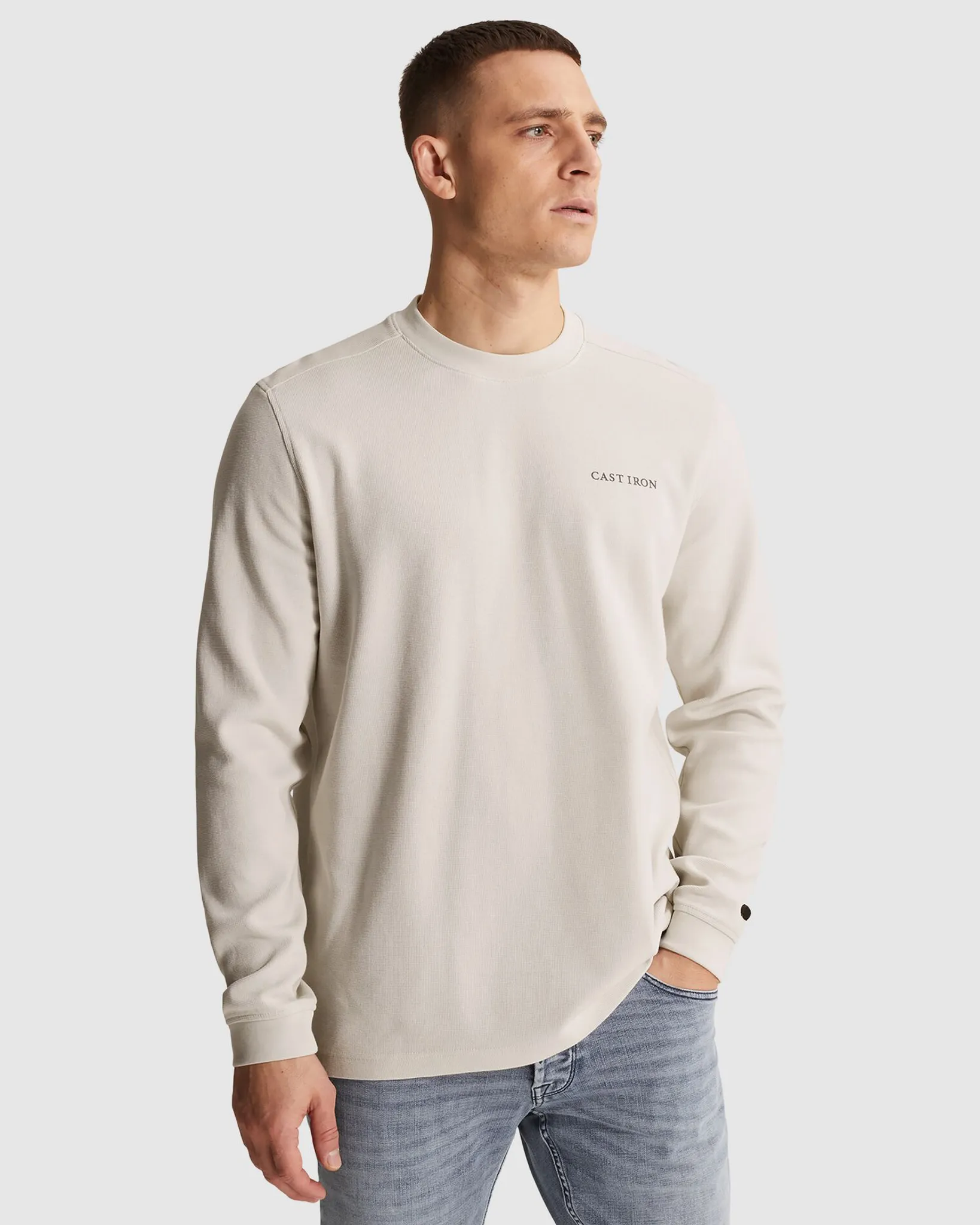 Cast Iron T-shirt Wit 107297-001-L