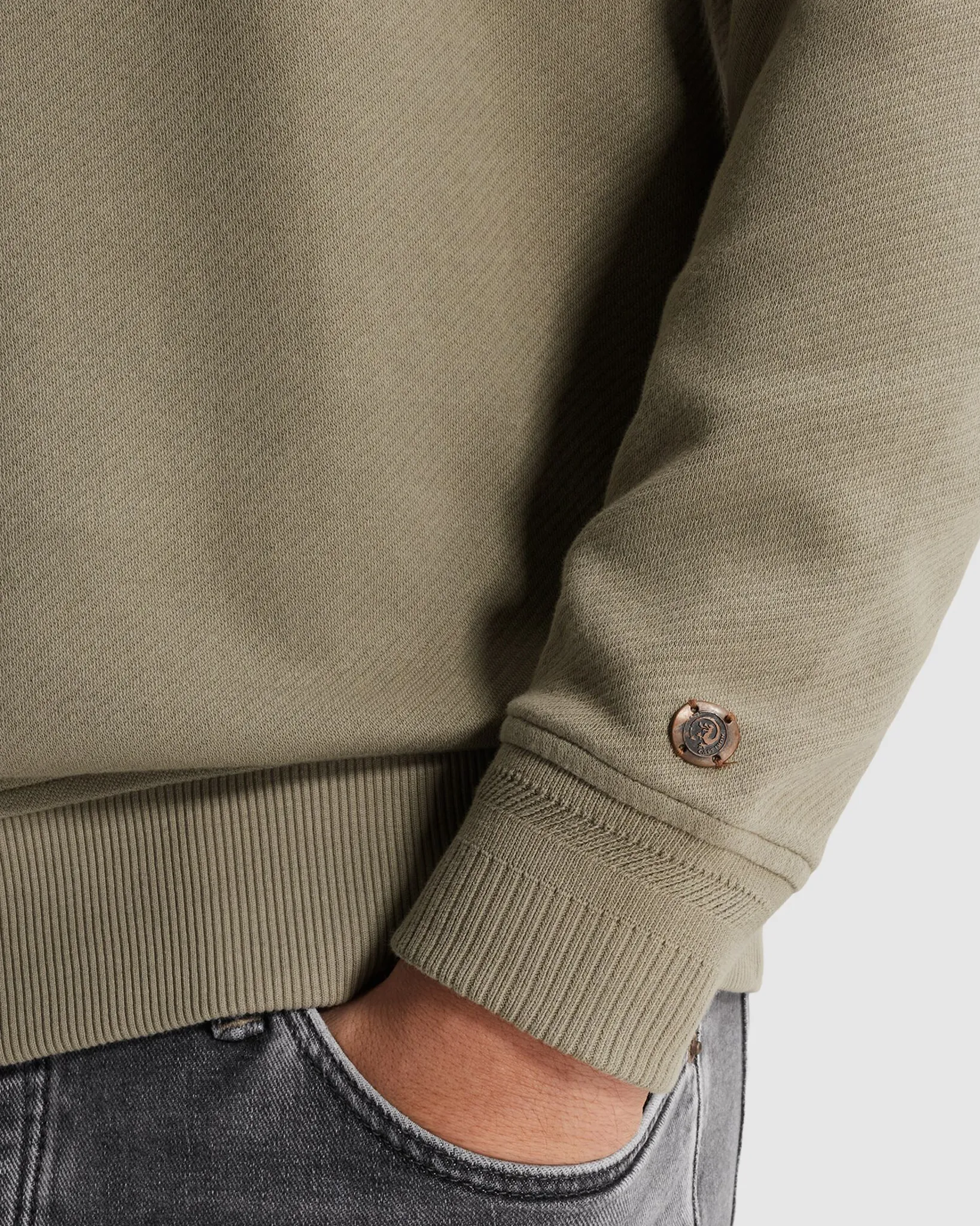 Cast Iron Sweatshirt Groen 107299-001-L