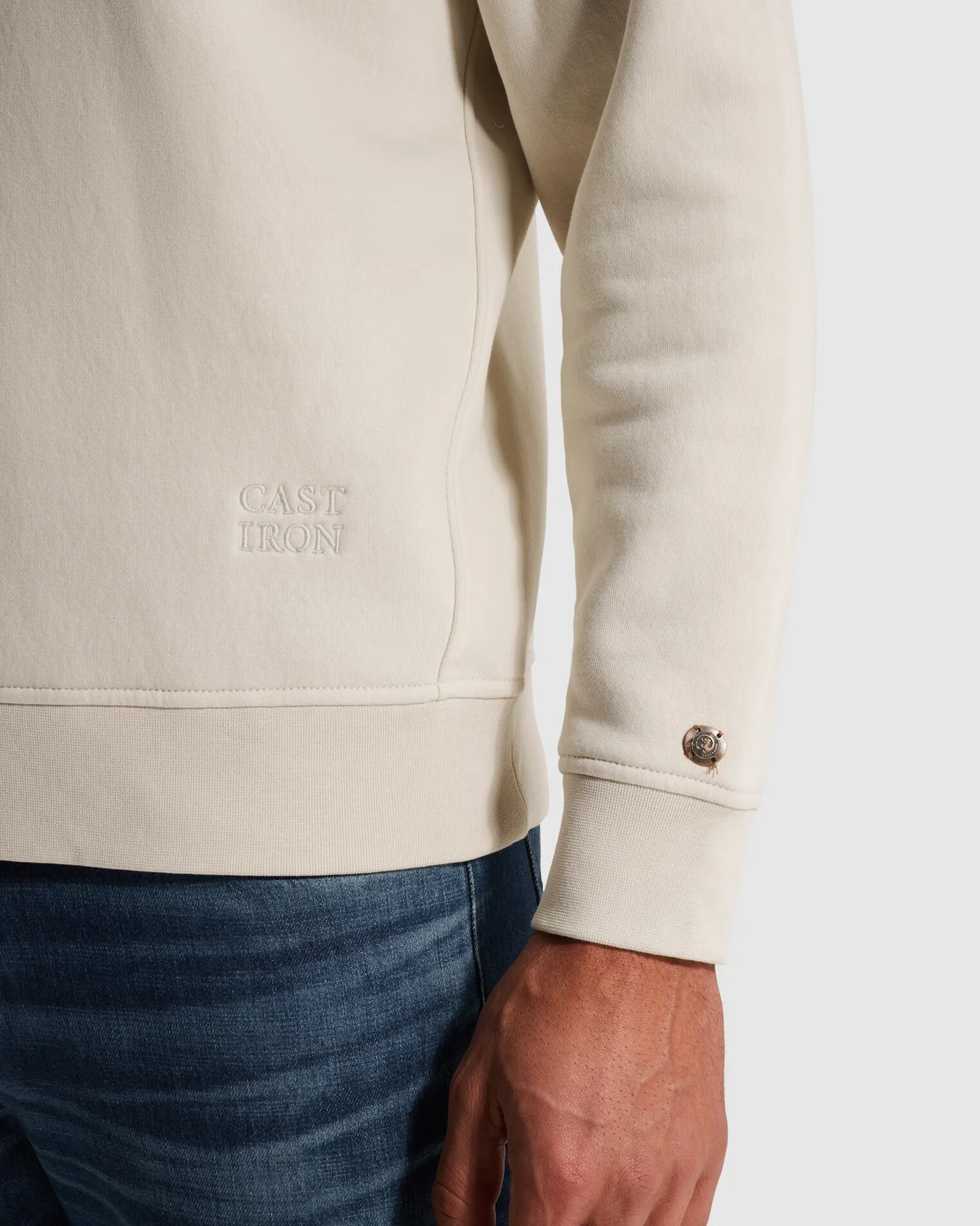 Cast Iron Sweater Wit 107303-001-L