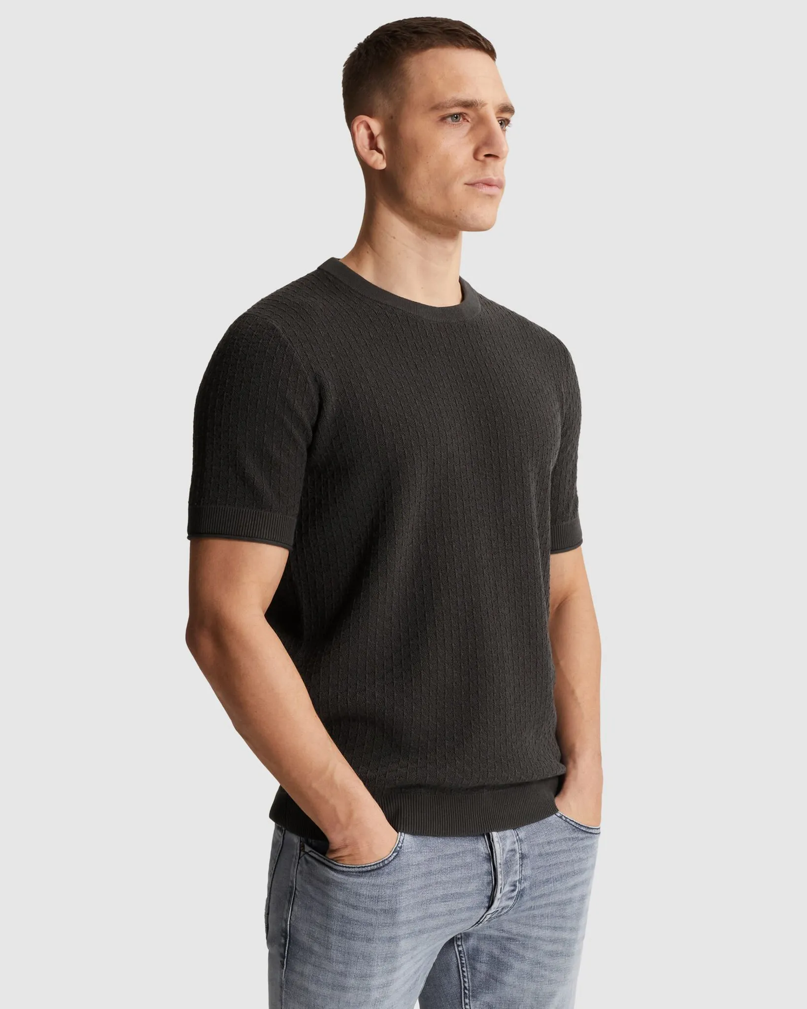 Cast Iron T-shirt Zwart 107304-001-L