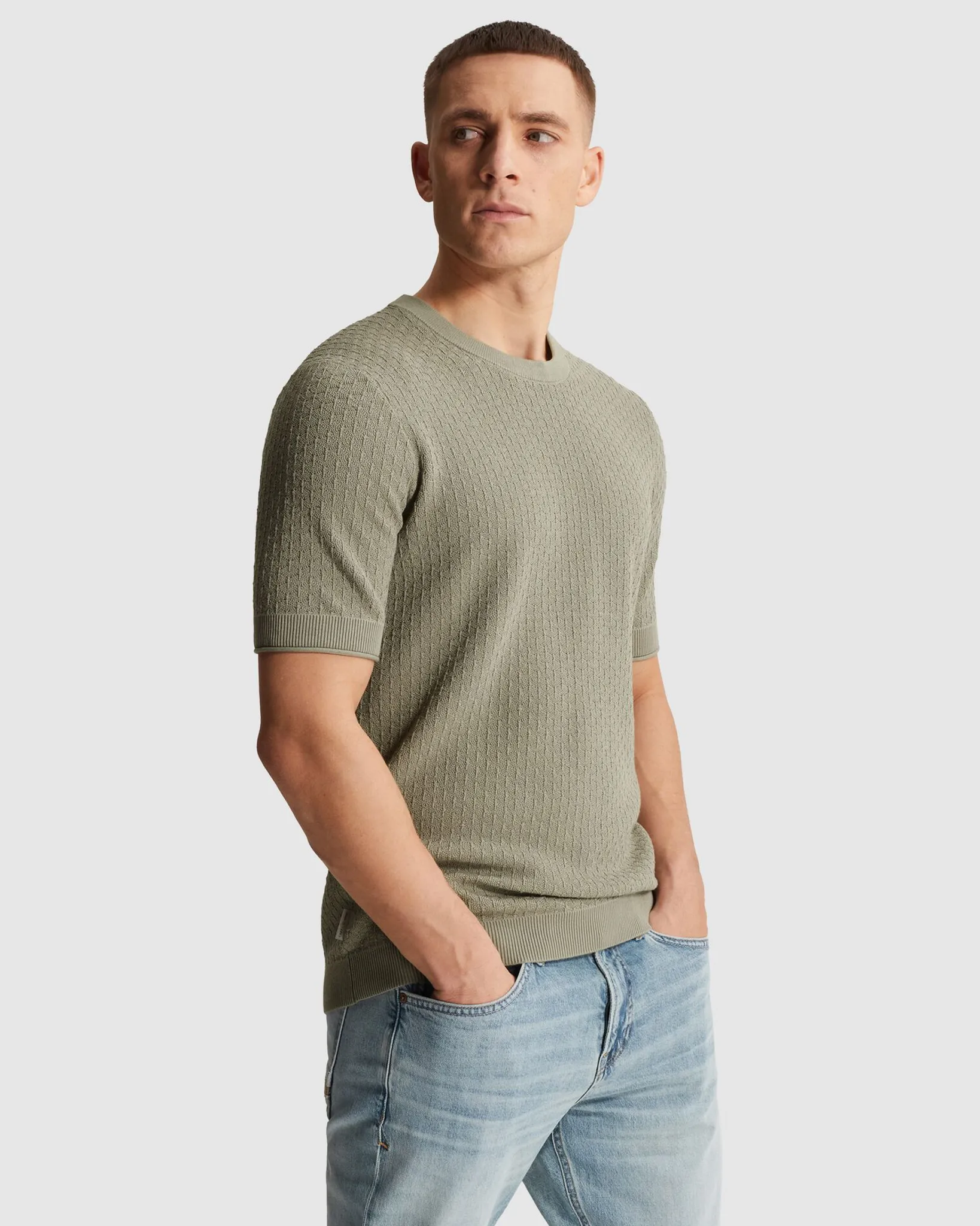 Cast Iron T-shirt Groen 107305-001-L