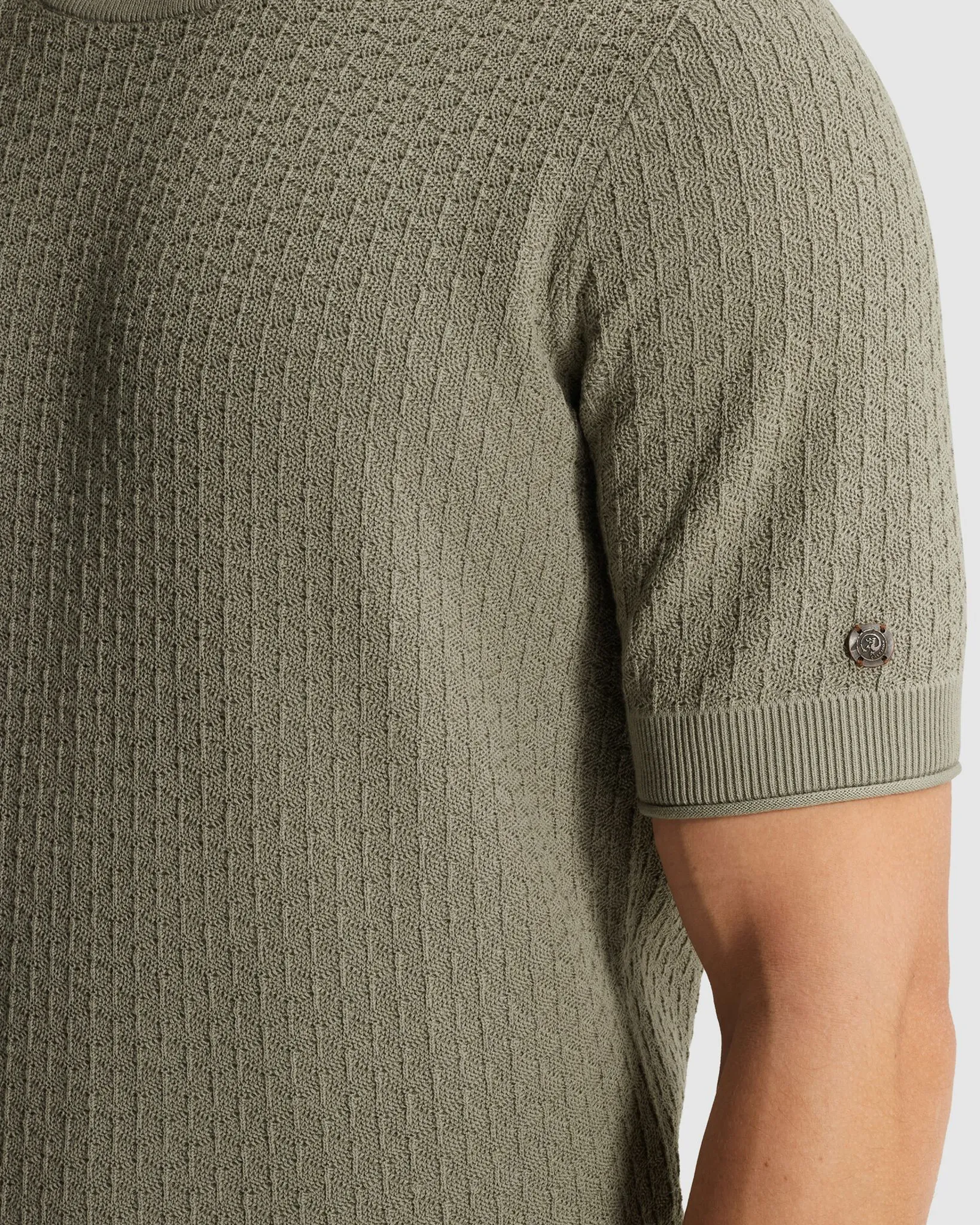 Cast Iron T-shirt Groen 107305-001-L