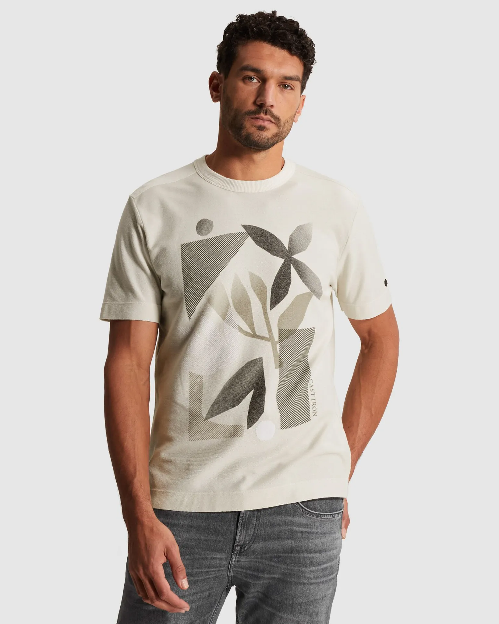 Cast Iron T-shirt  Wit 107307-001-L