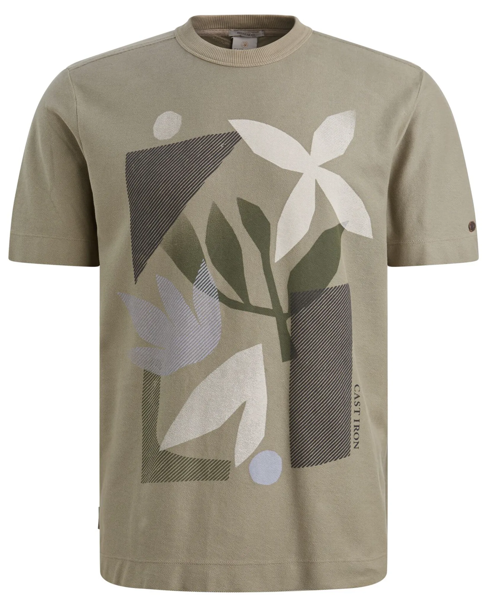Cast Iron T-shirt Groen 107308-001-L