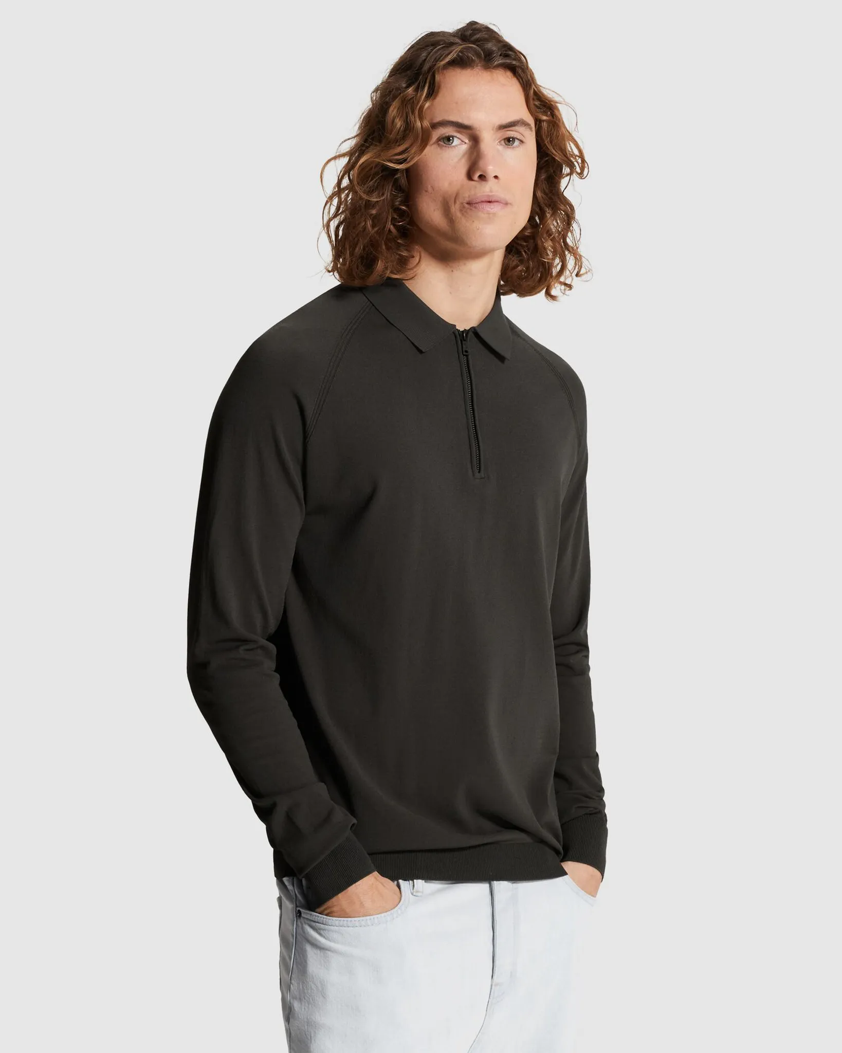 Cast Iron Polo  Zwart 107314-001-L