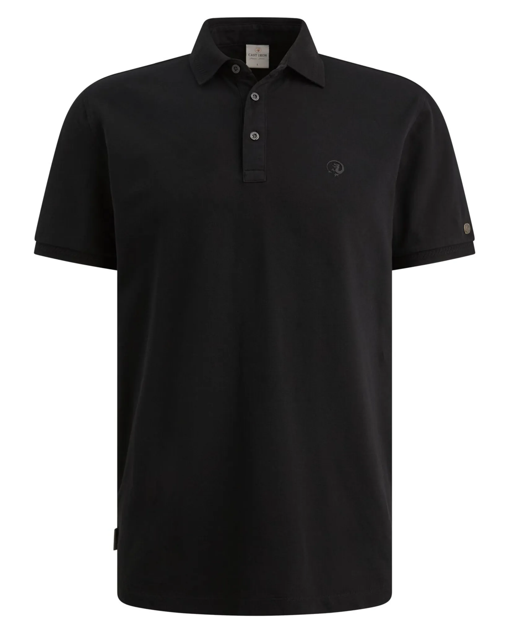 Cast Iron Polo  Zwart 107317-001-L