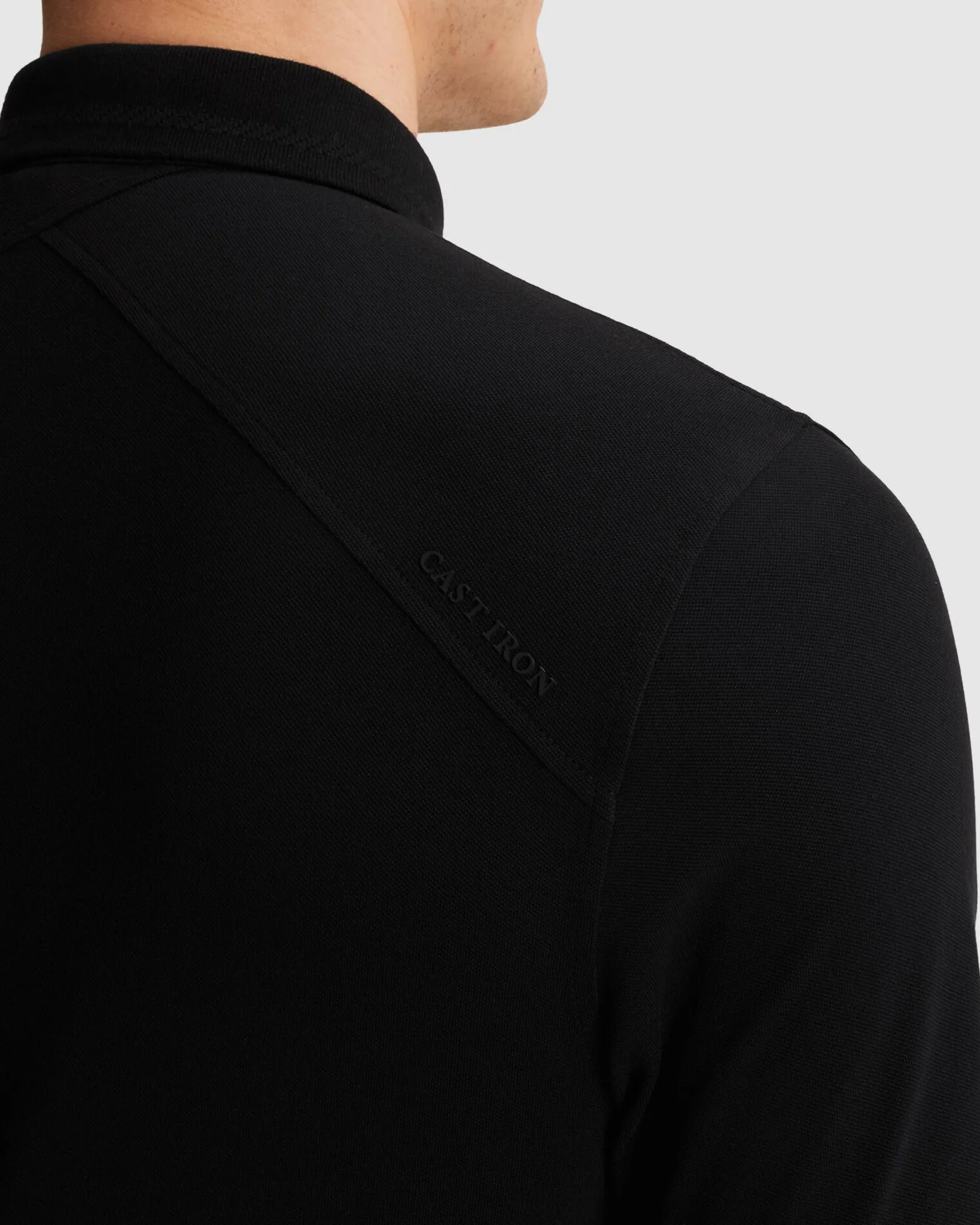 Cast Iron Polo  Zwart 107317-001-L