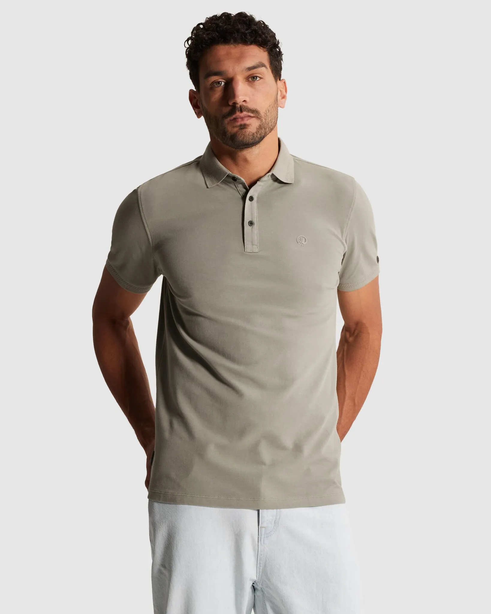 Cast Iron Polo  Groen 107319-001-L