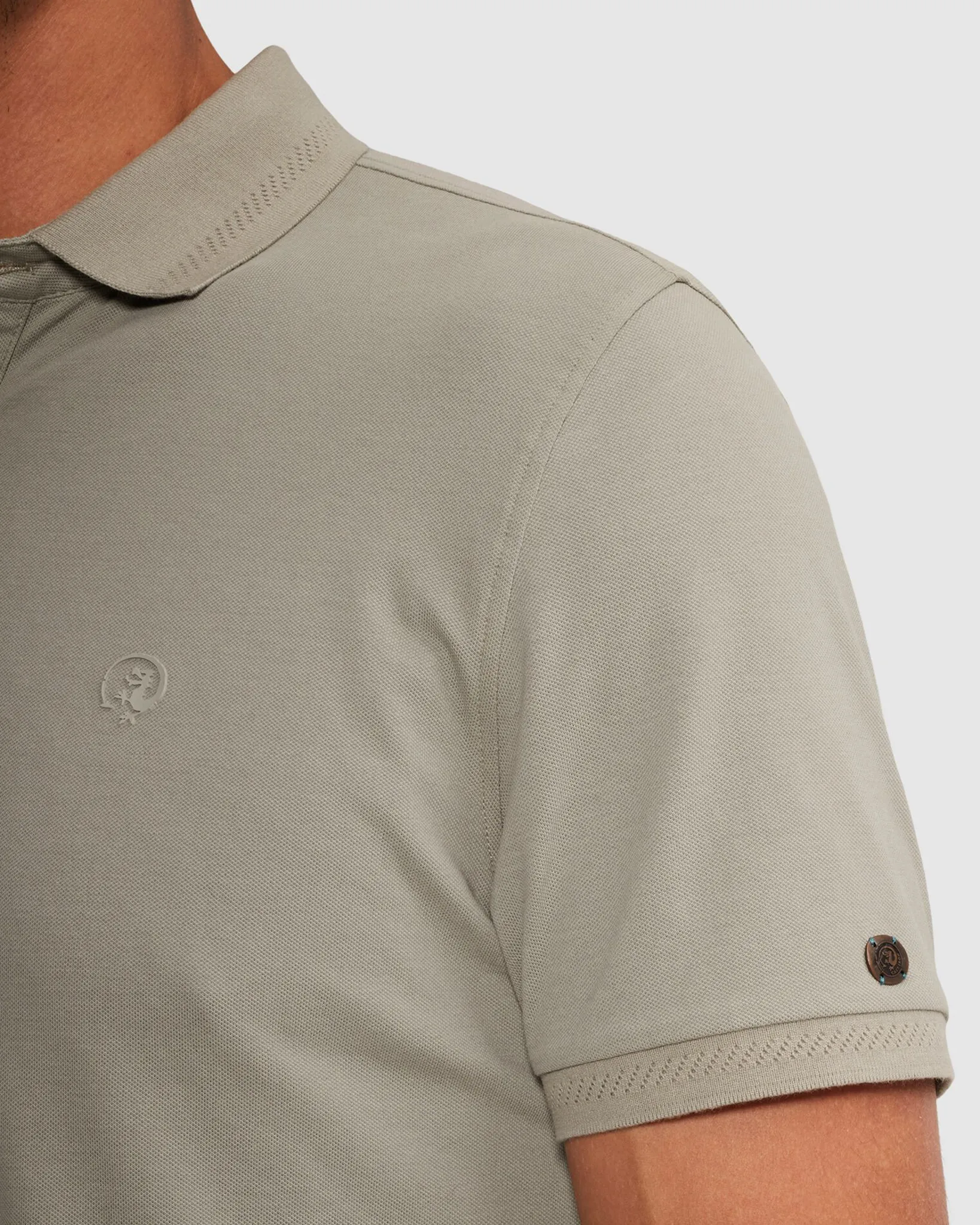 Cast Iron Polo  Groen 107319-001-L