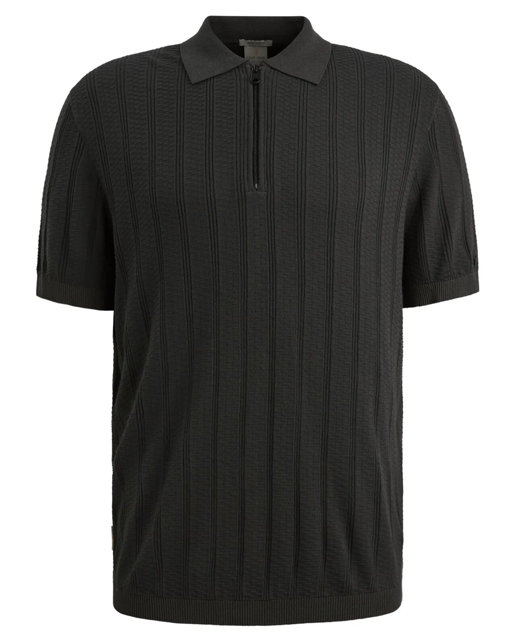 Cast Iron Polo Zwart 107321-001-L