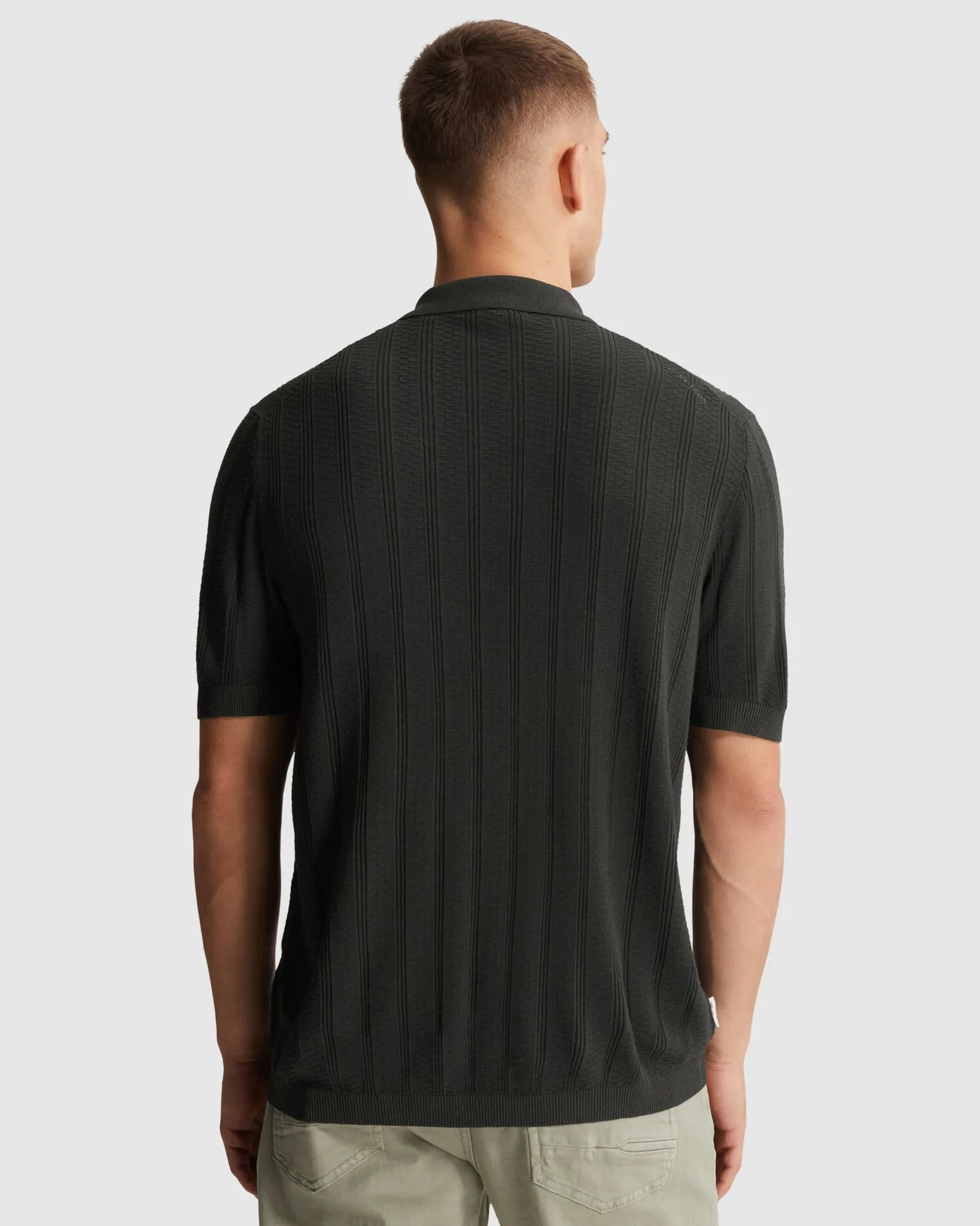 Cast Iron Polo Zwart 107321-001-L