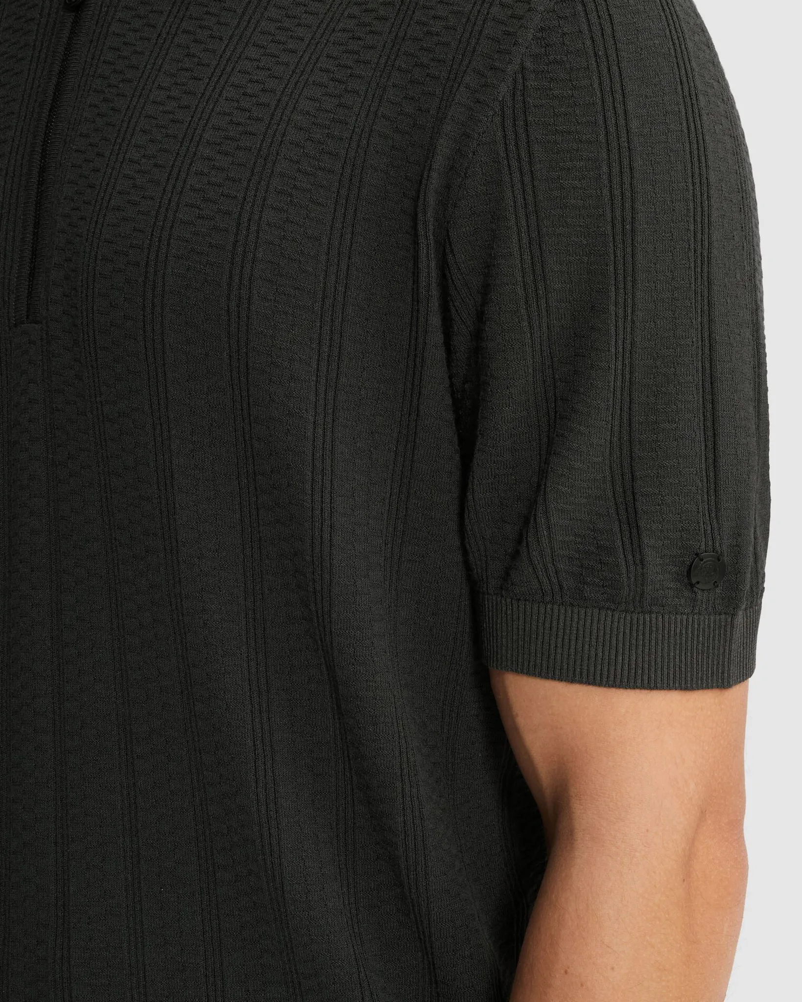 Cast Iron Polo Zwart 107321-001-L