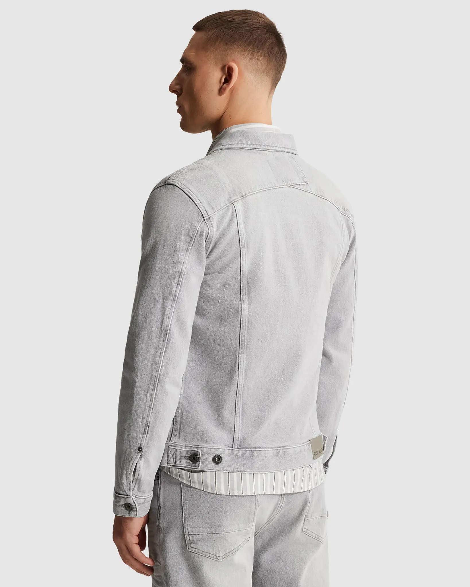 Cast Iron Denim Jack Blauw 107331-001-L