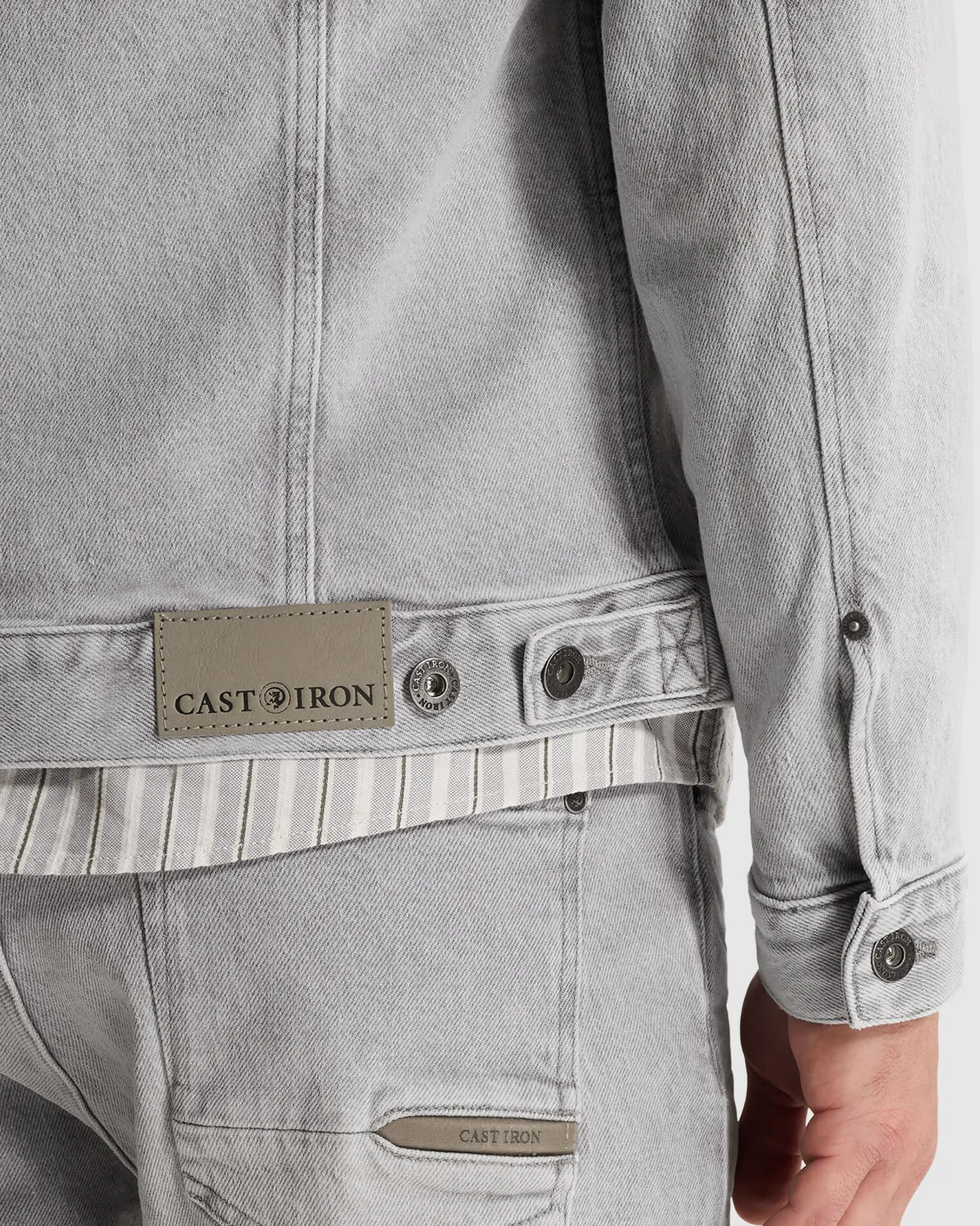 Cast Iron Denim Jack Blauw 107331-001-L