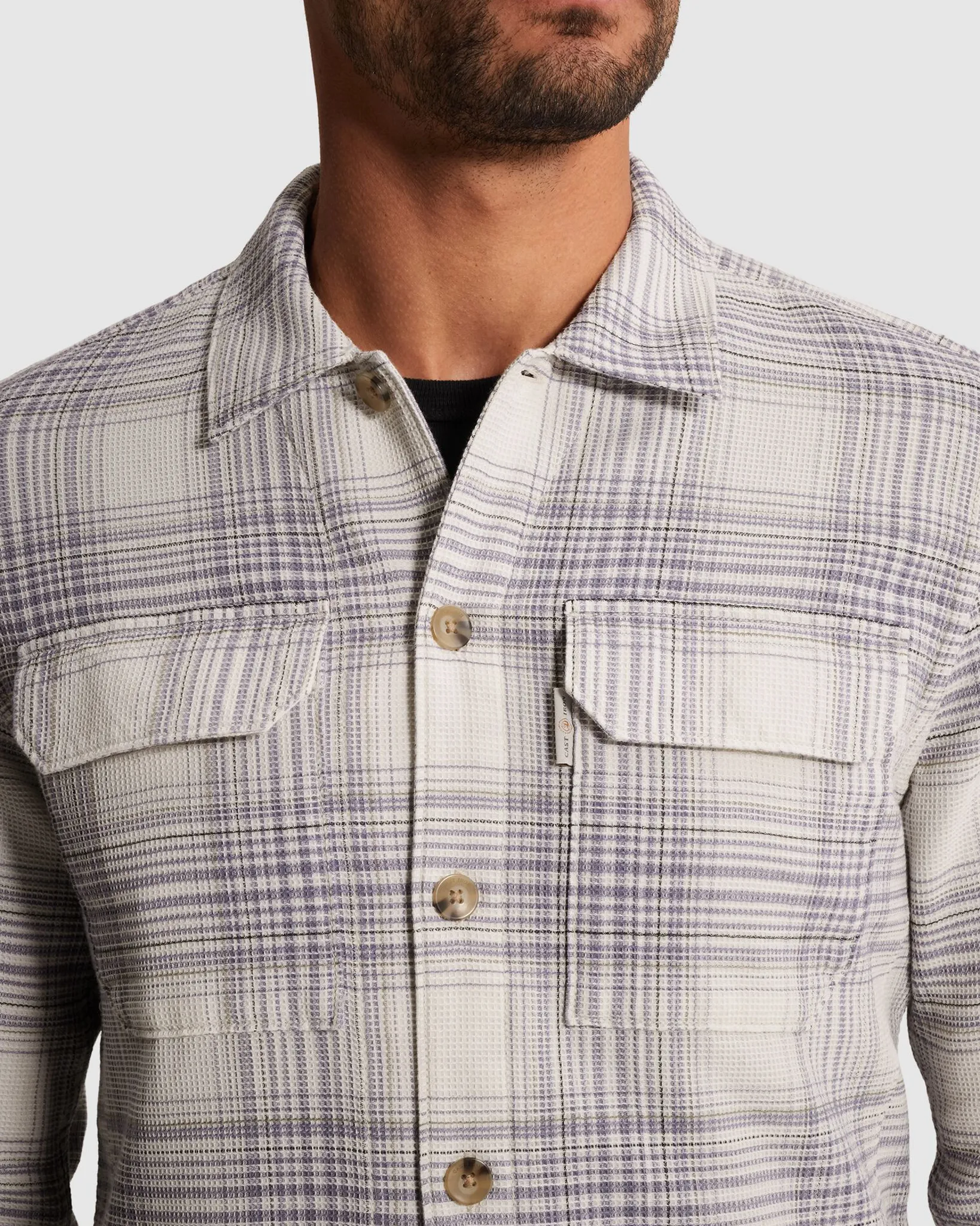 Cast Iron Casual shirt Wit 107332-001-L