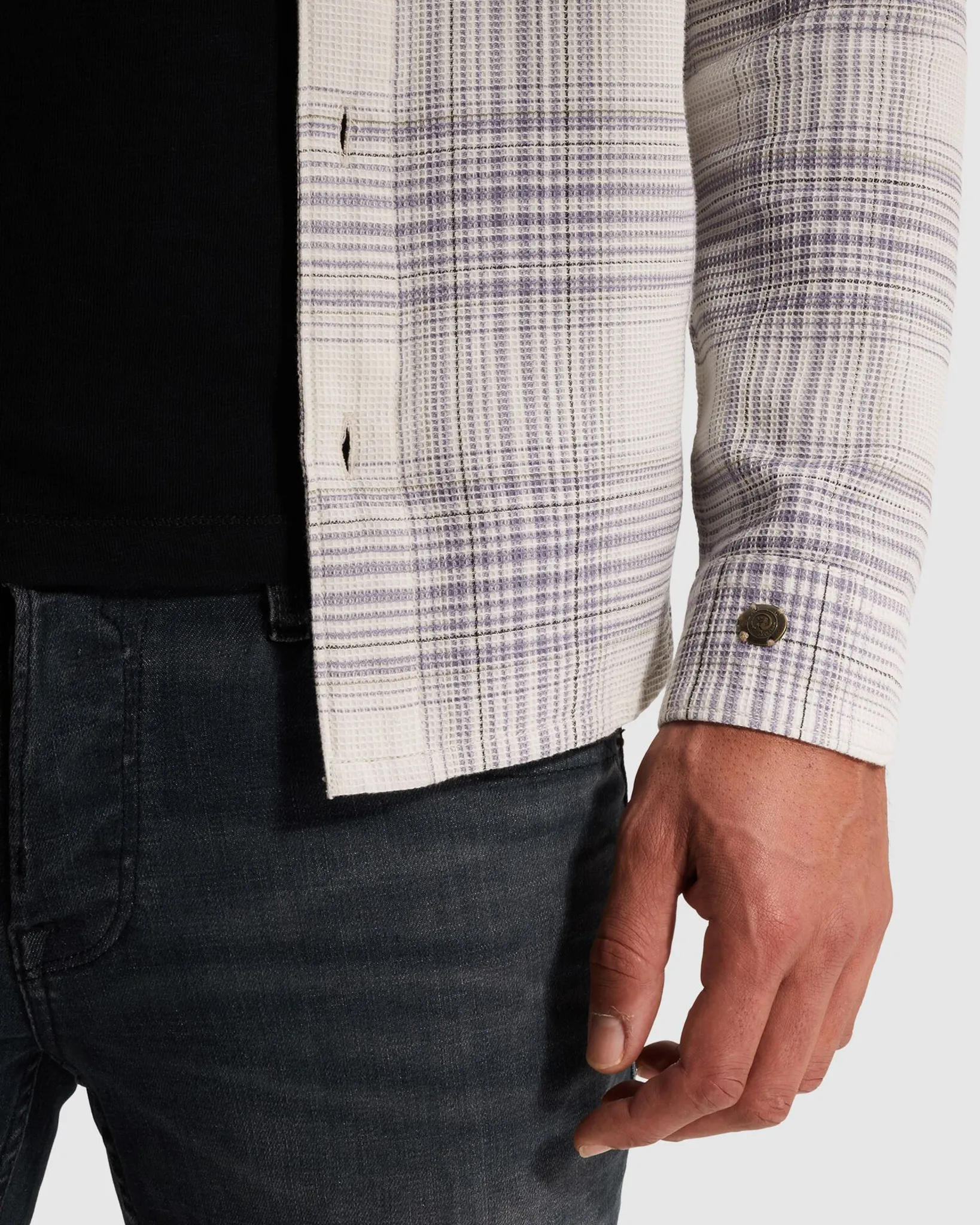 Cast Iron Casual shirt Wit 107332-001-L