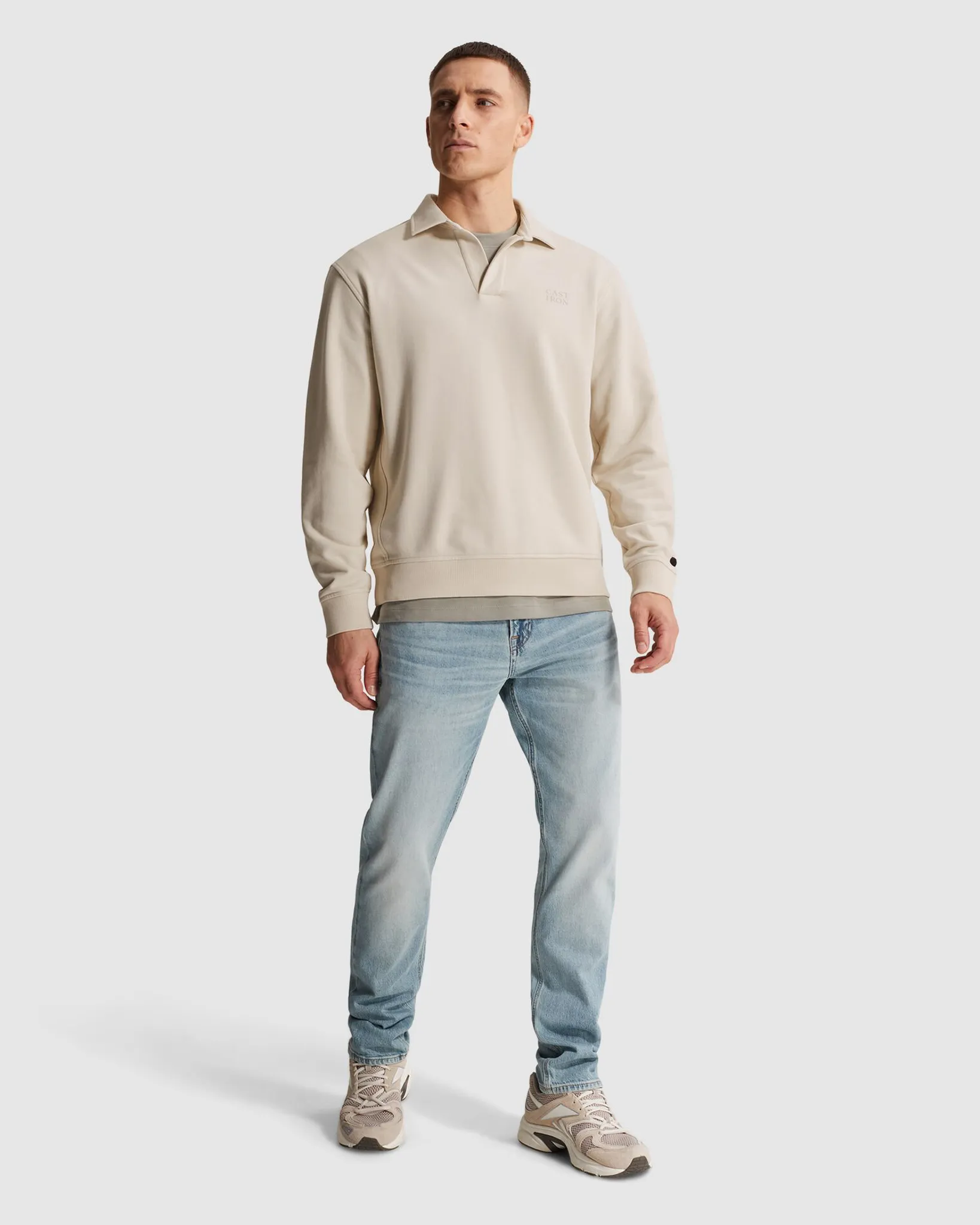 Cast Iron Sweater Wit 107333-001-L