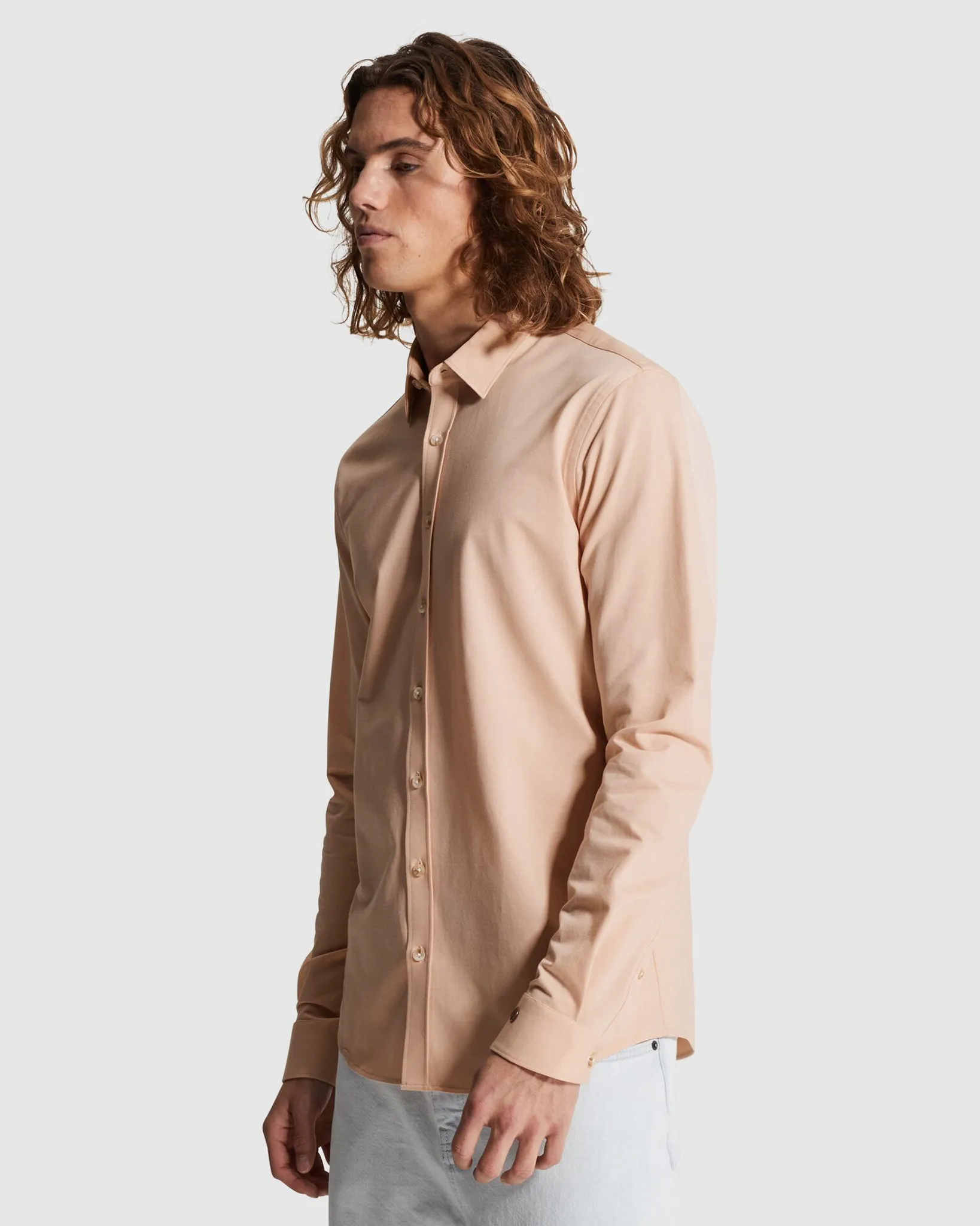 Cast Iron Casual shirt Roze 107338-001-L