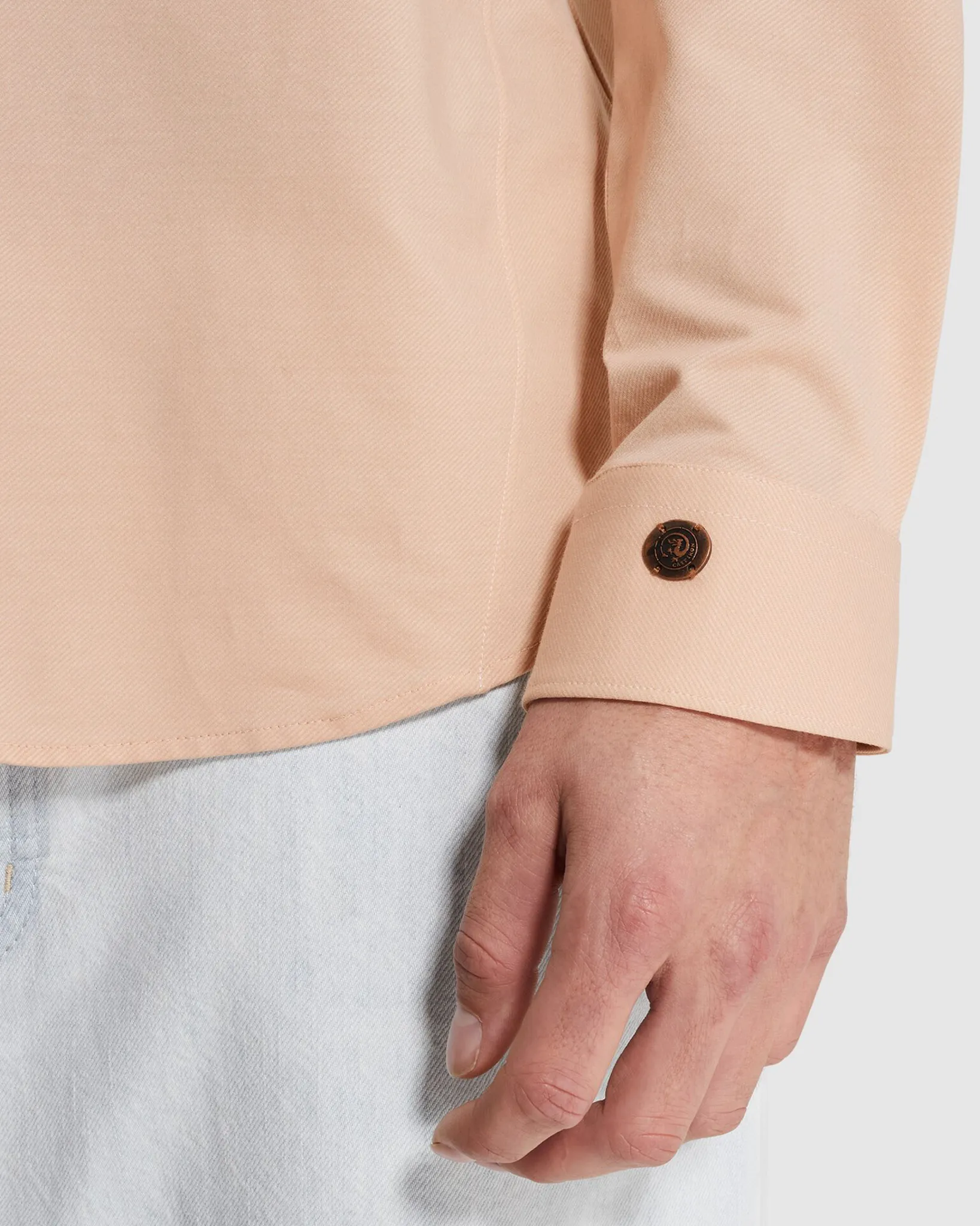 Cast Iron Casual shirt Roze 107338-001-L