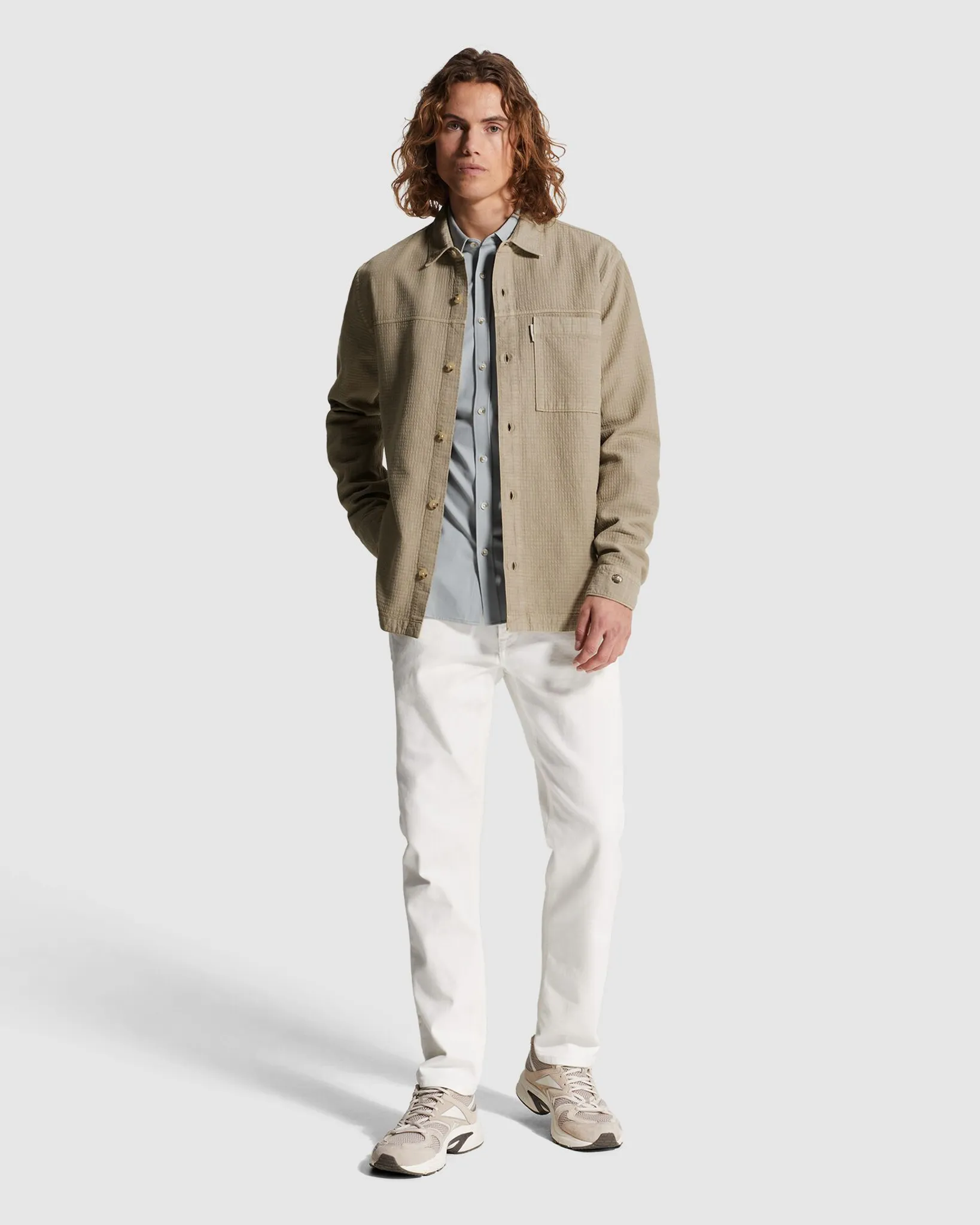 Cast Iron Casual shirt Grijs 107342-001-L