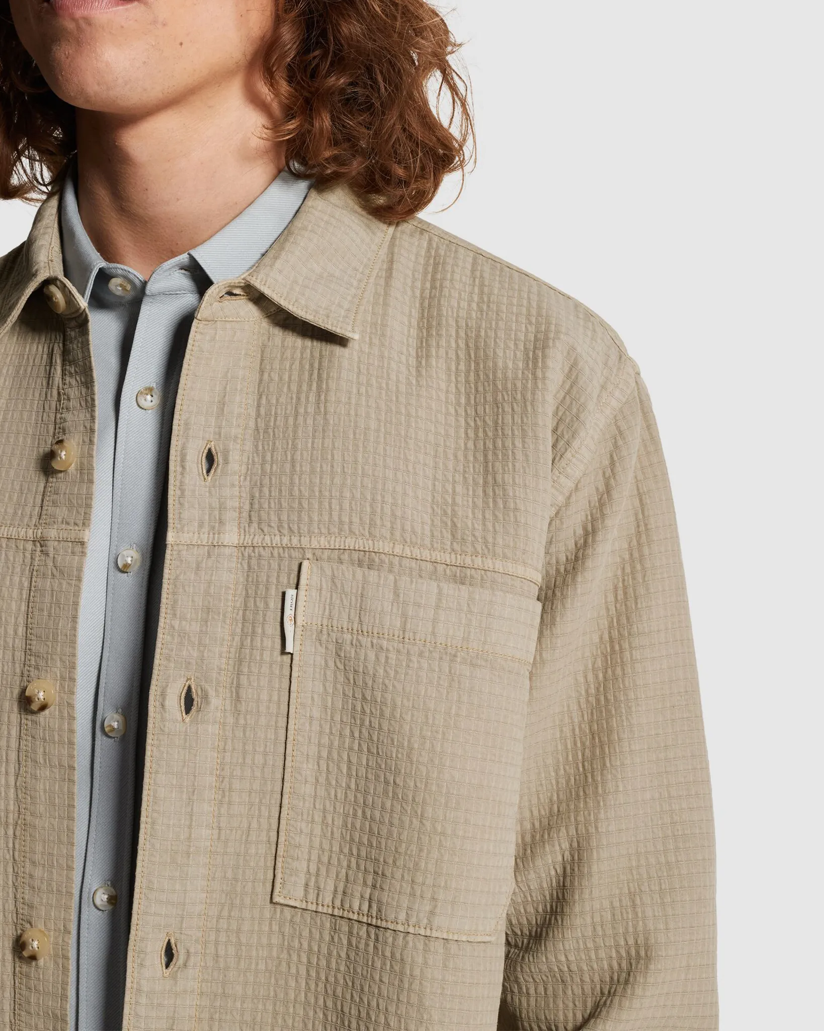 Cast Iron Casual shirt Grijs 107342-001-L