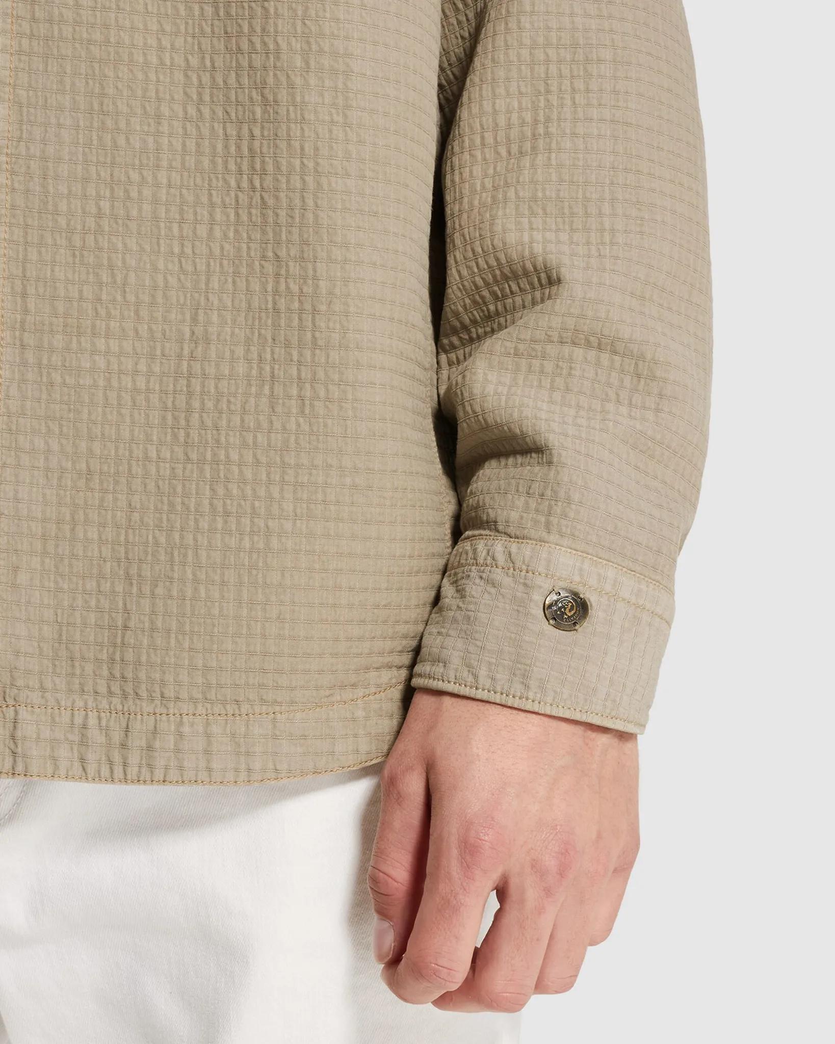 Cast Iron Casual shirt Grijs 107342-001-L