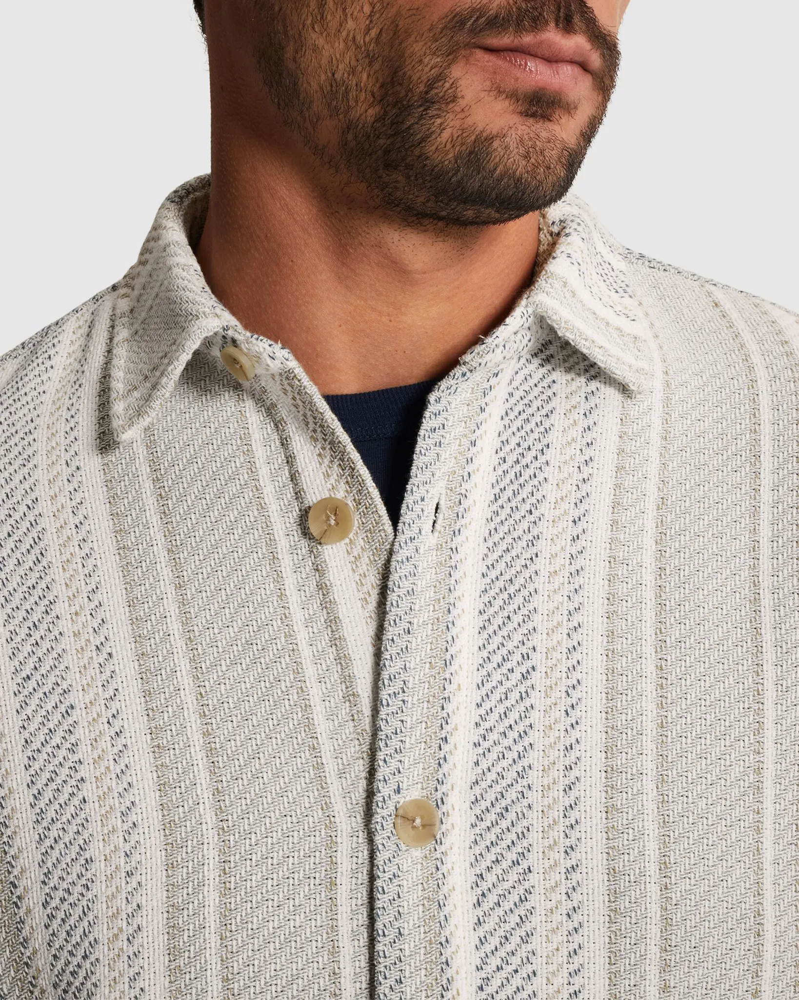 Cast Iron Casual shirt Wit 107343-001-L