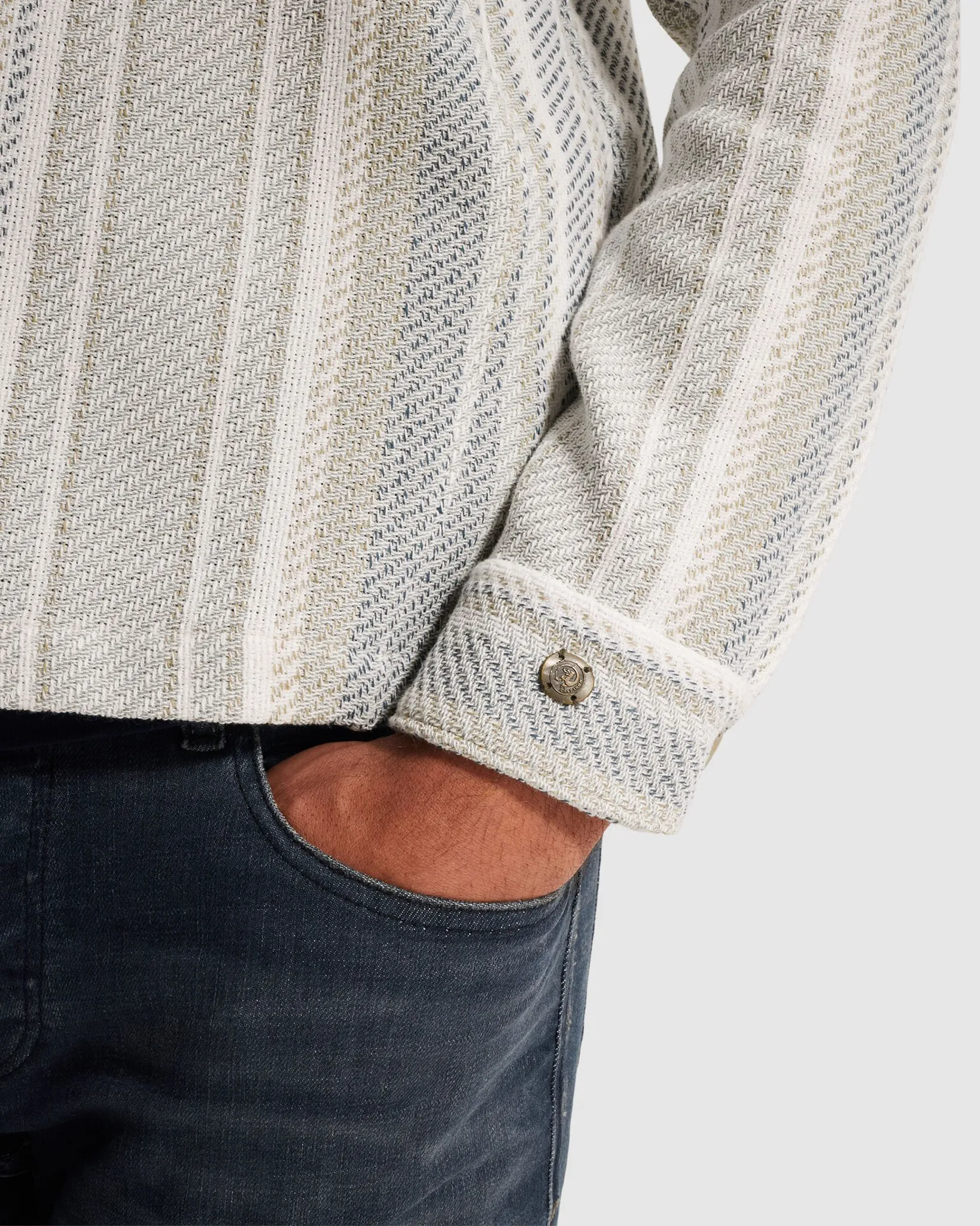 Cast Iron Casual shirt Wit 107343-001-L