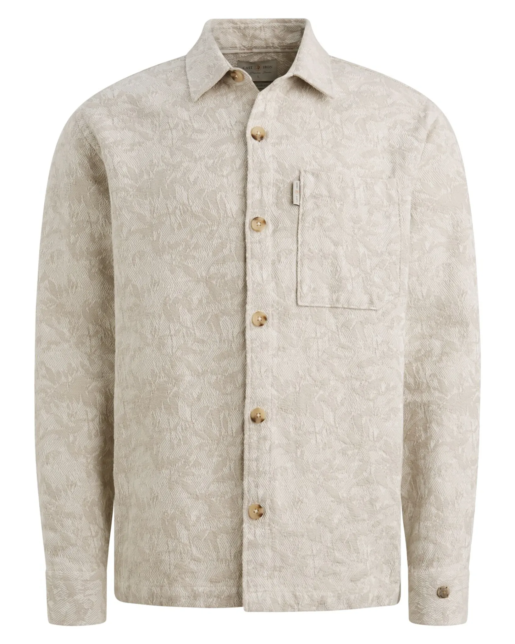 Cast Iron Casual shirt Wit 107344-001-L
