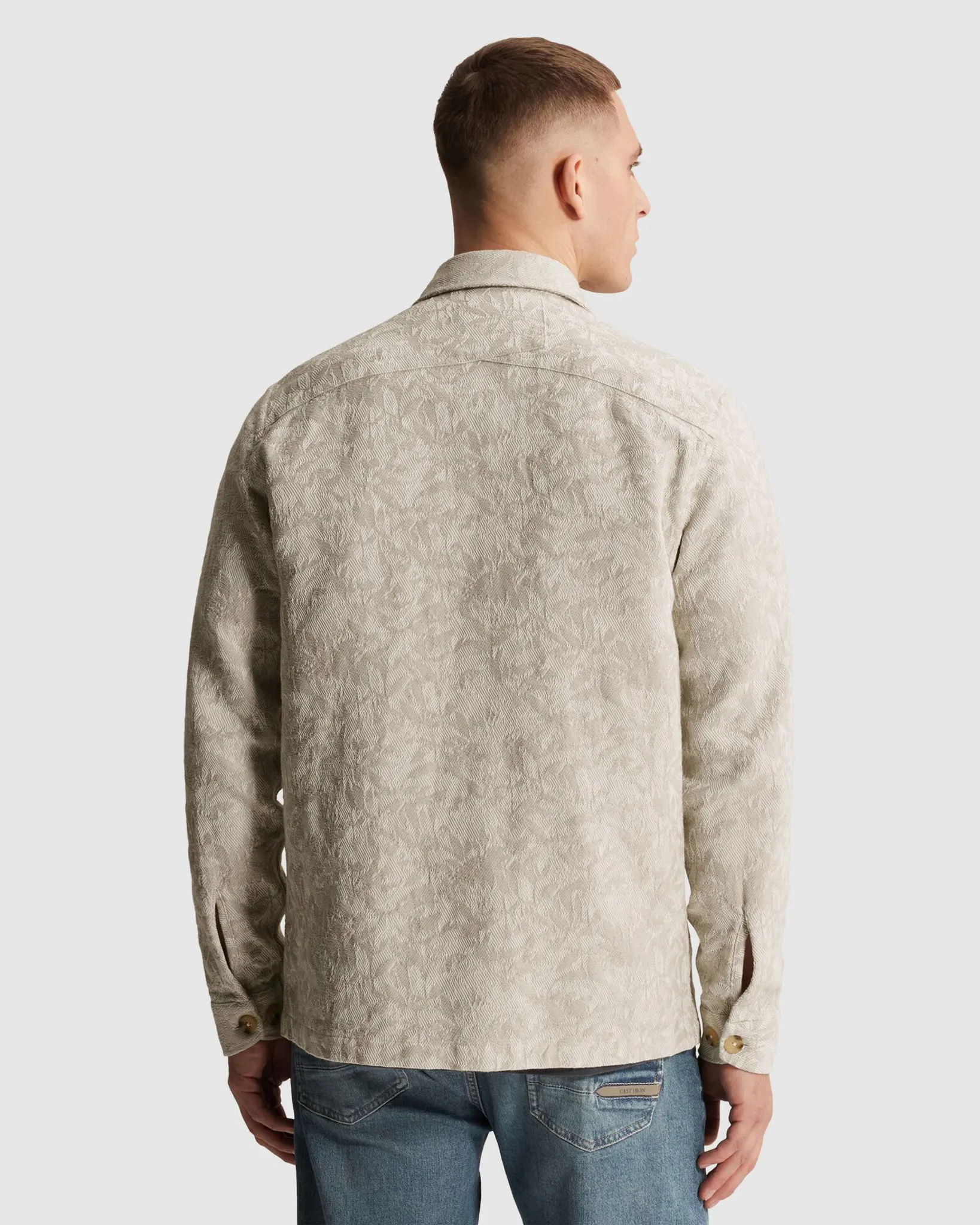 Cast Iron Casual shirt Wit 107344-001-L