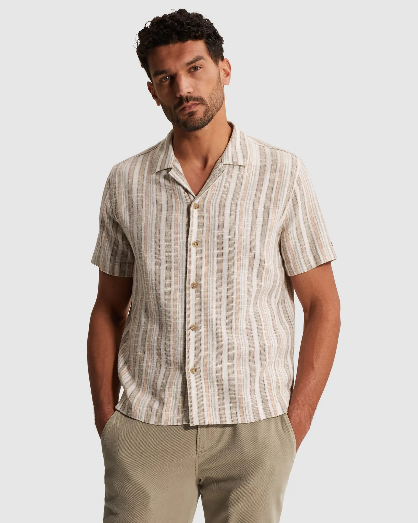 Cast Iron Casual shirt Grijs 107345-001-L