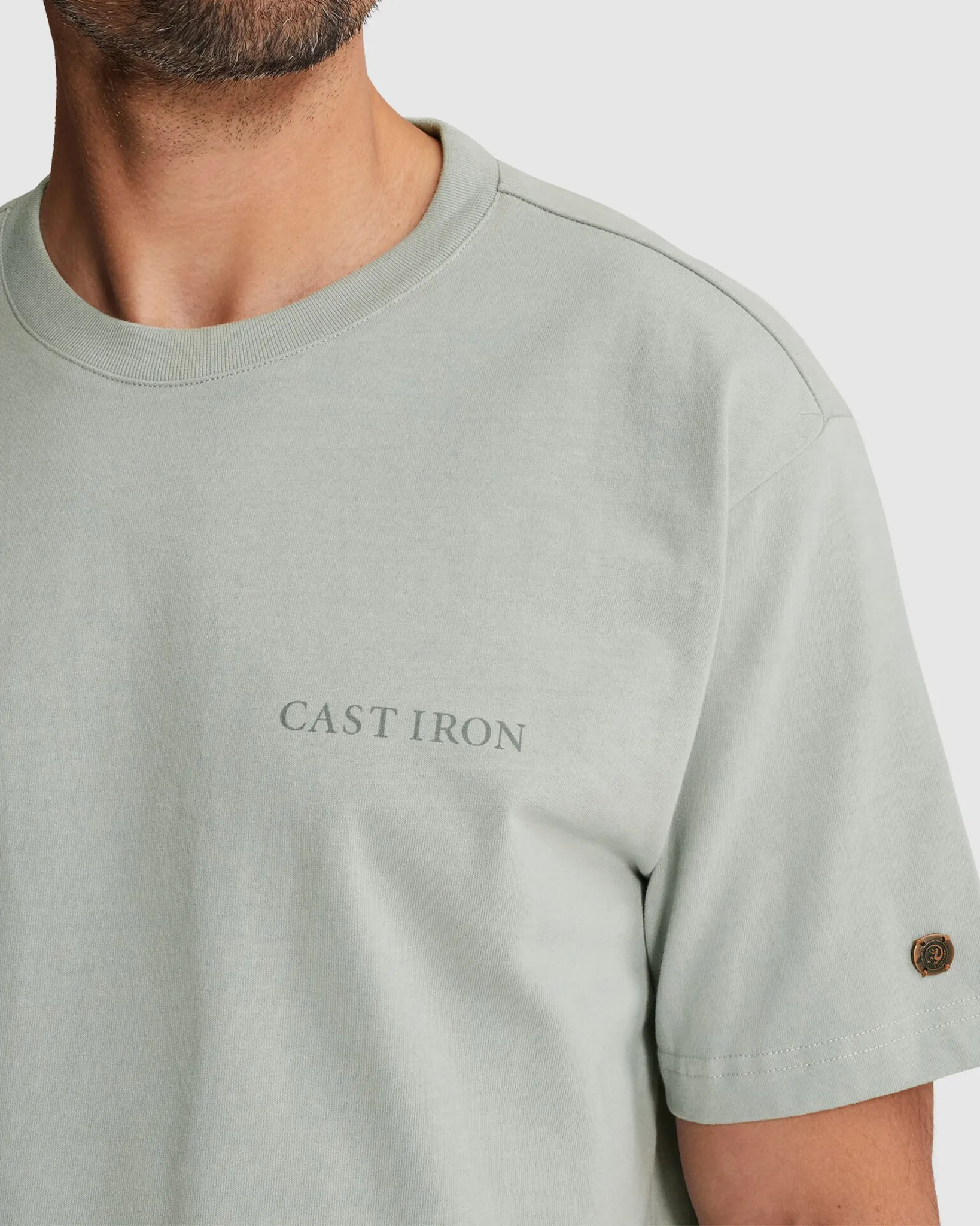 Cast Iron T-shirt Grijs 107351-001-L