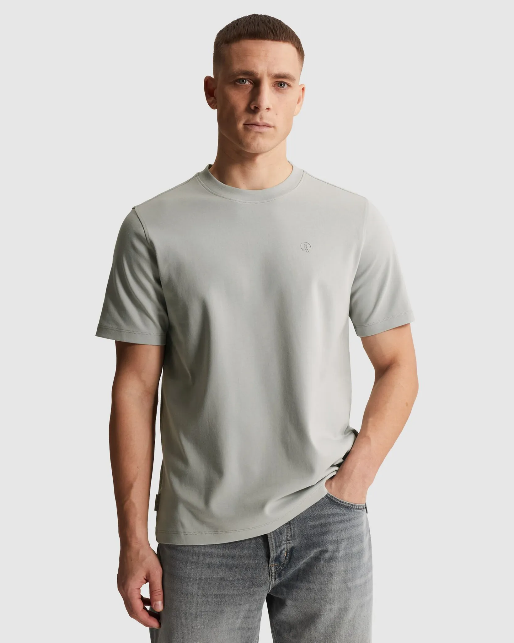 Cast Iron T-shirt Grijs 107355-001-L