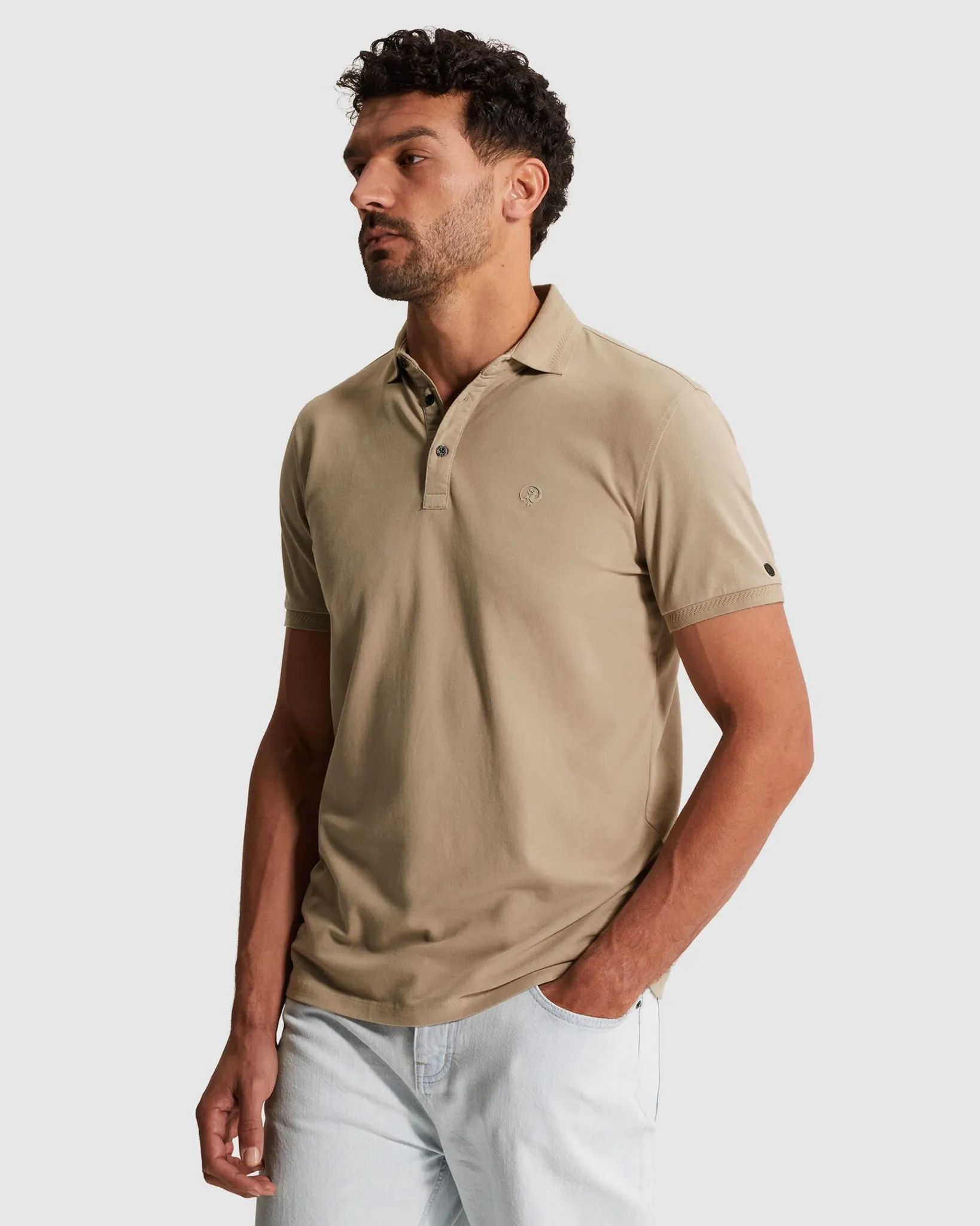 Cast Iron Polo Grijs 107357-001-L