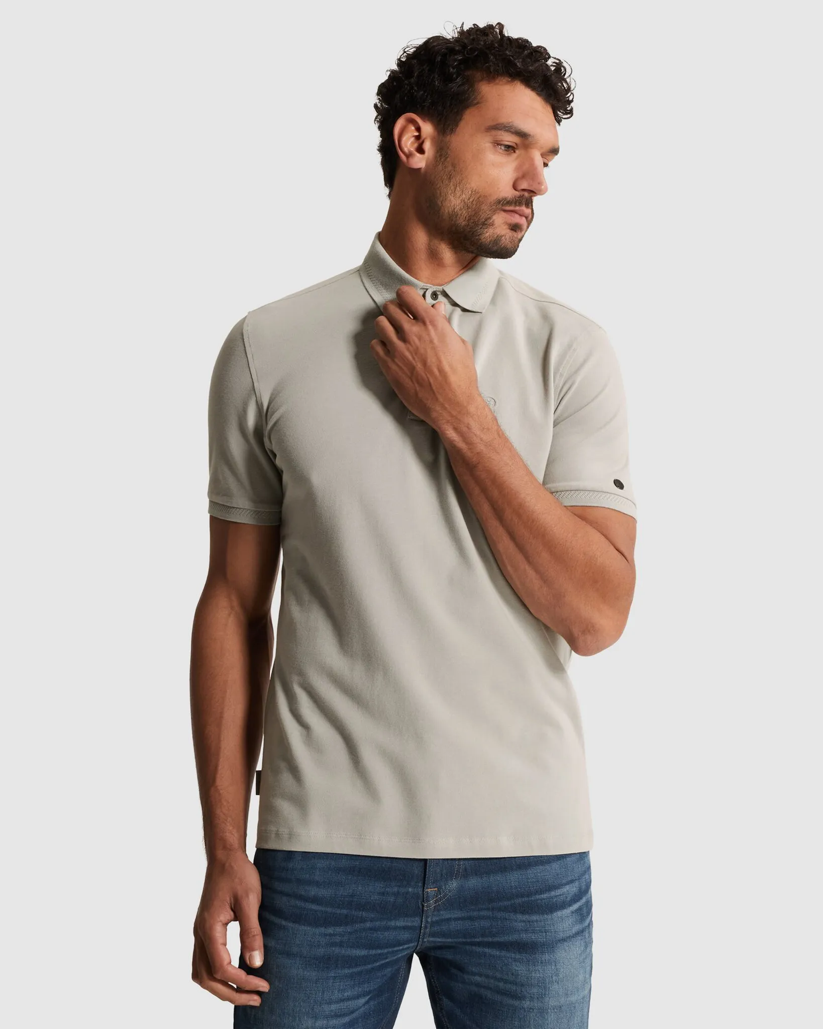 Cast Iron Polo Grijs 107358-001-L