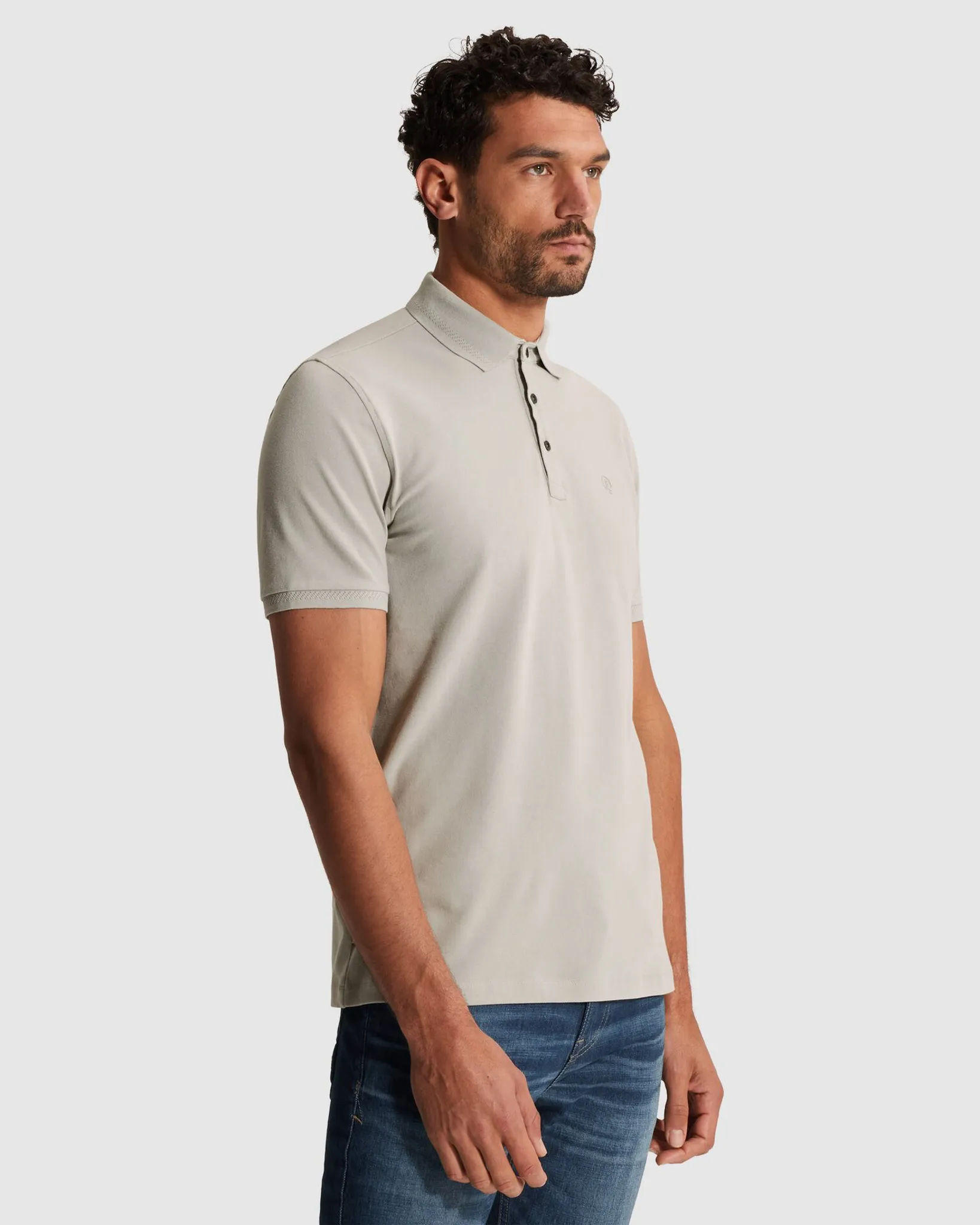 Cast Iron Polo Grijs 107358-001-L