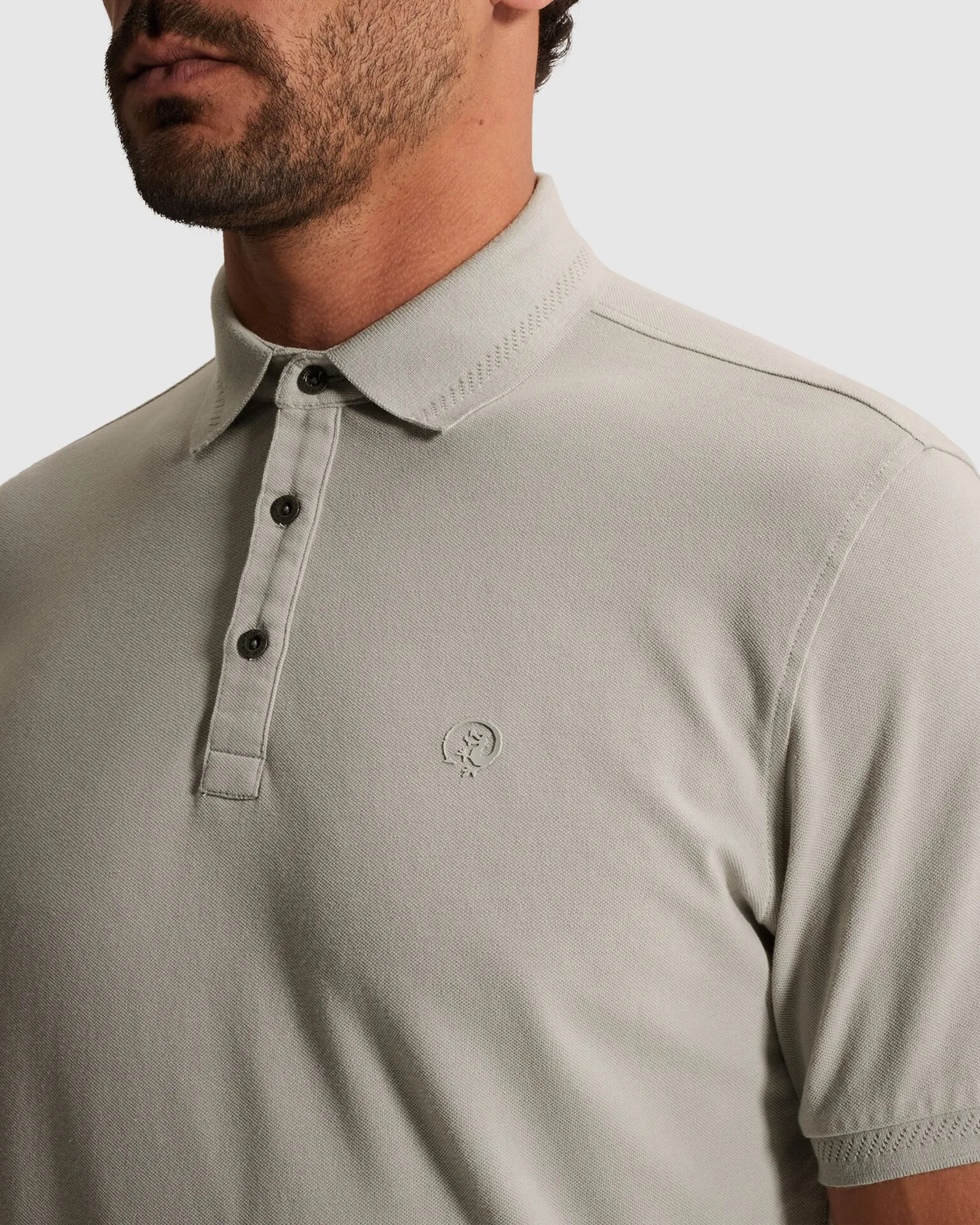 Cast Iron Polo Grijs 107358-001-L