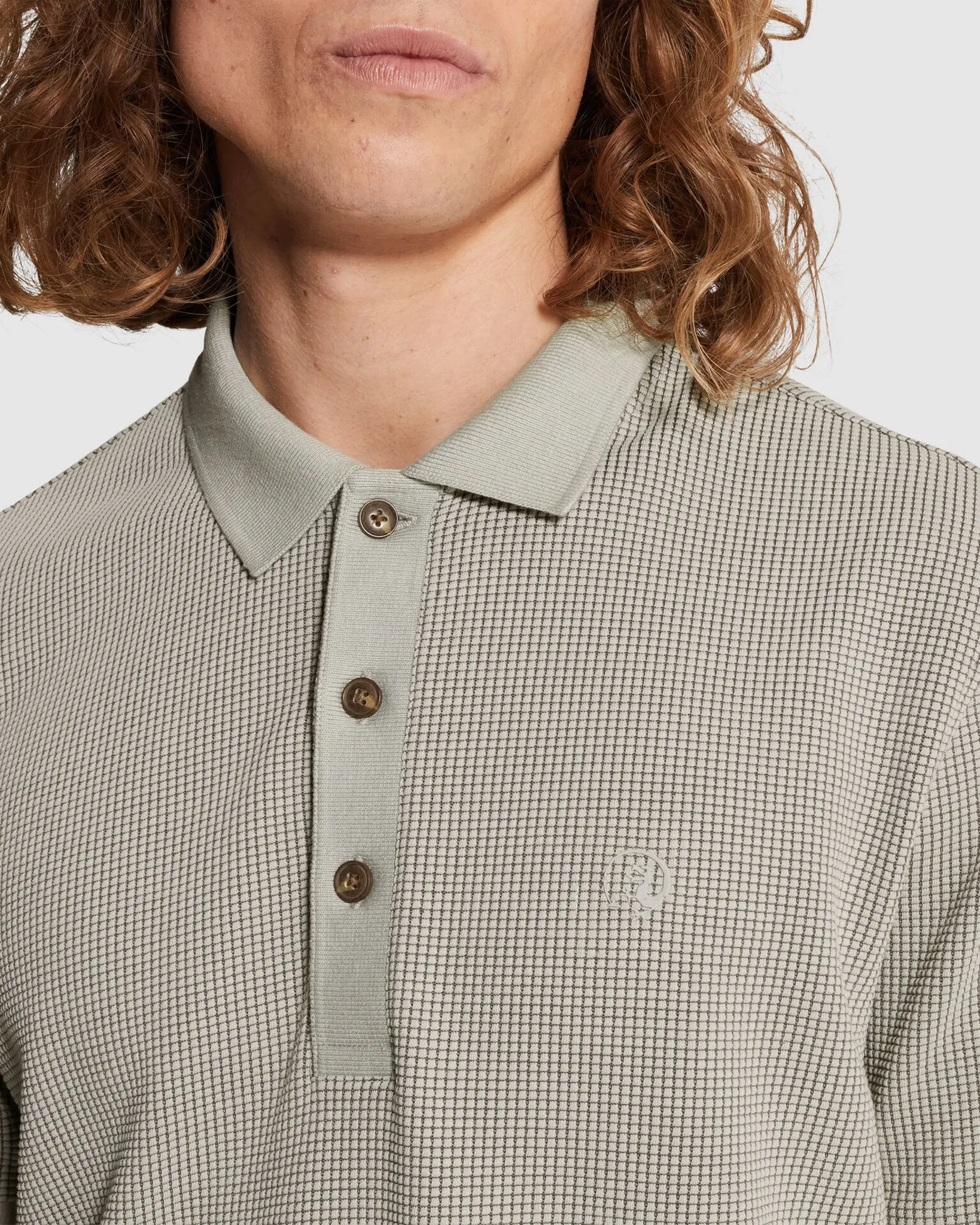 Cast Iron Polo Grijs 107360-001-L