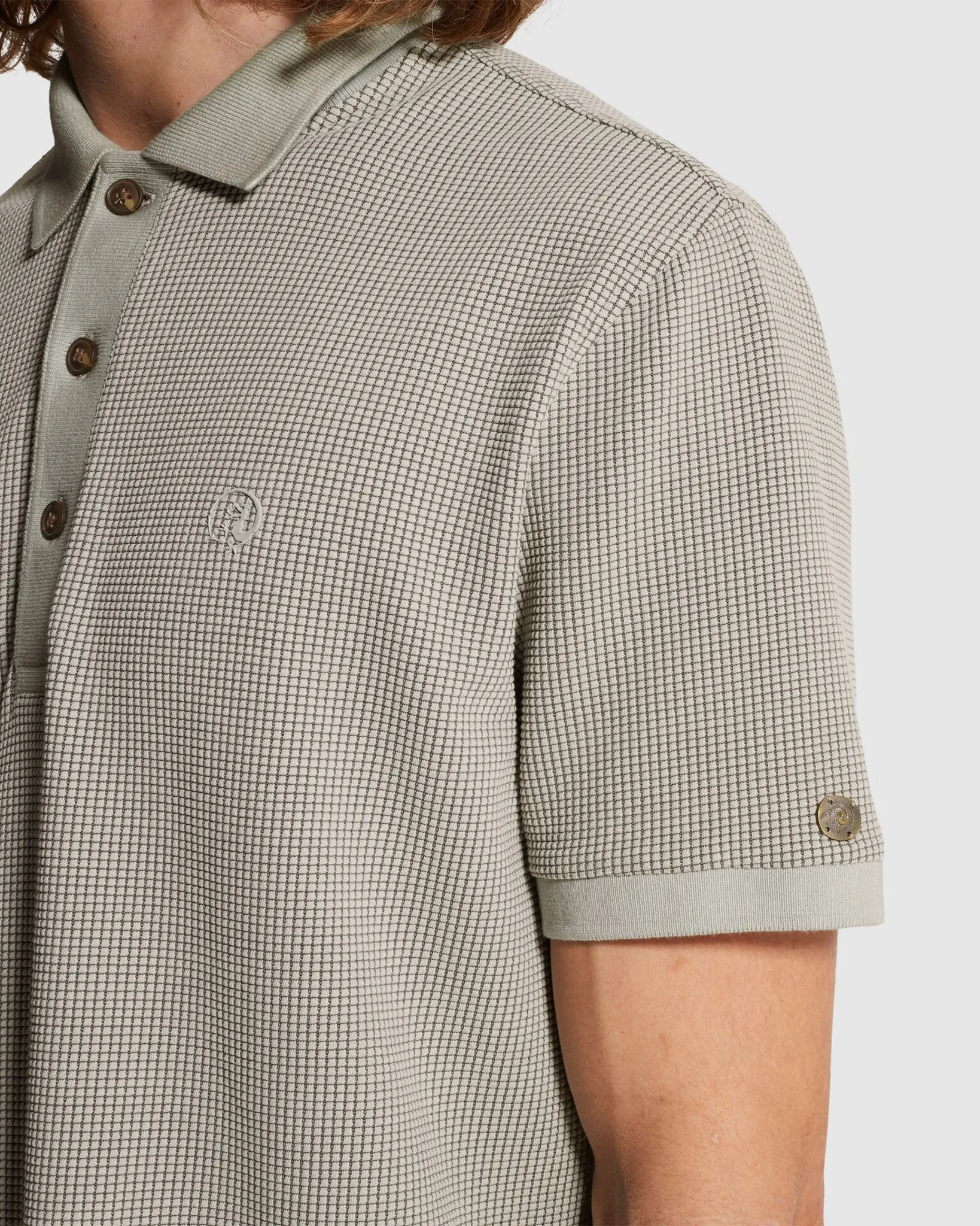 Cast Iron Polo Grijs 107360-001-L