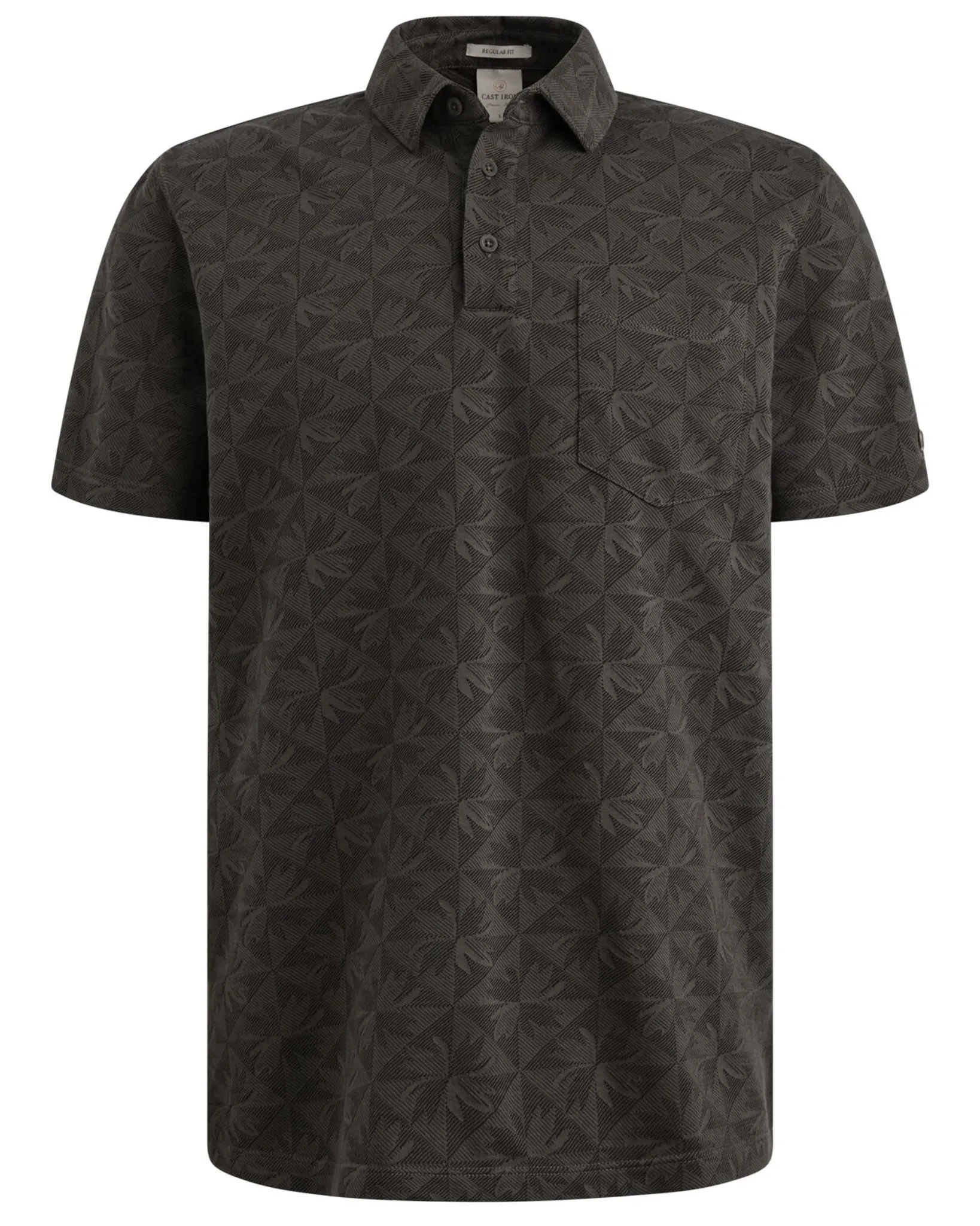 Cast Iron Polo Zwart 107363-001-L