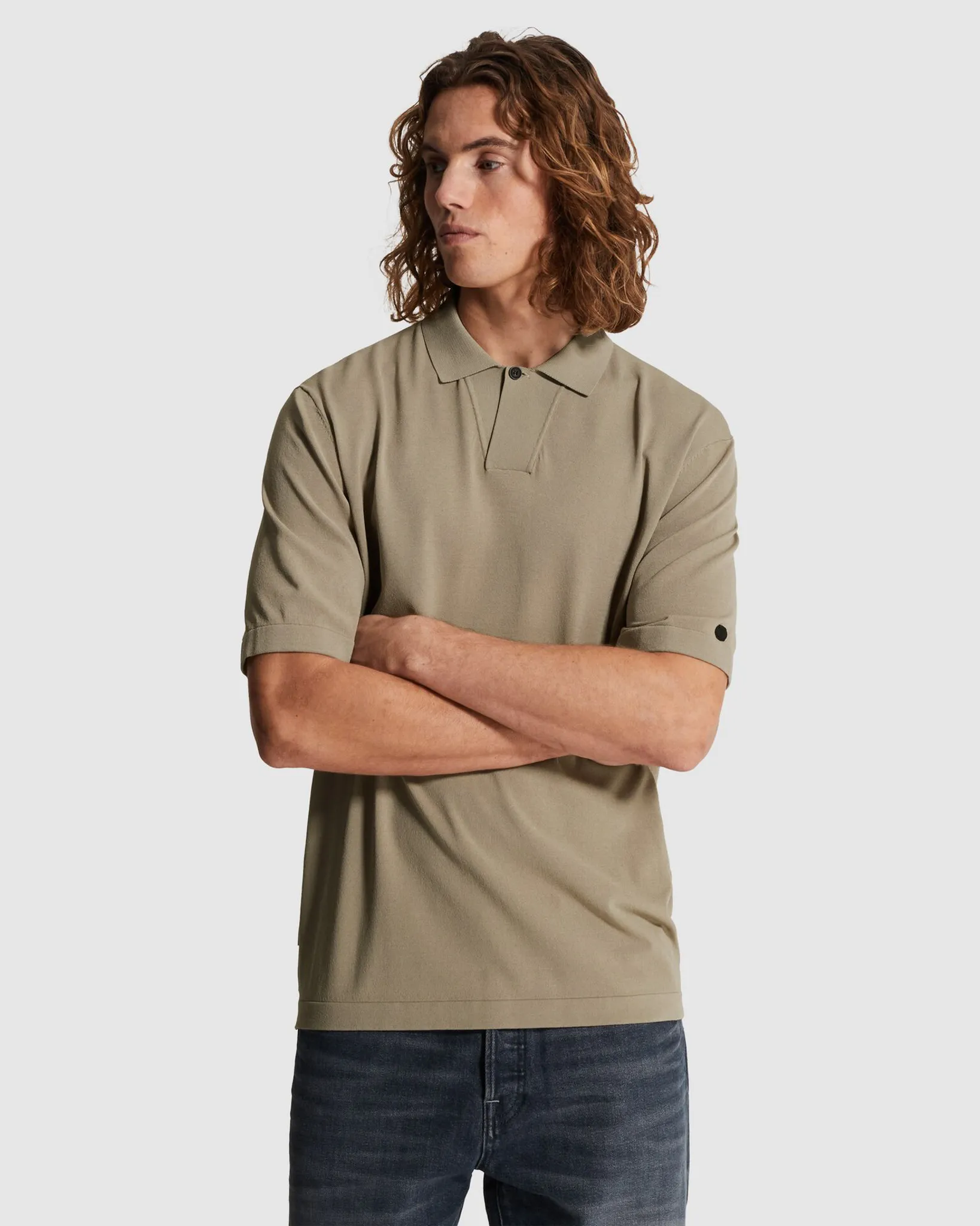 Cast Iron Polo Grijs 107364-001-L