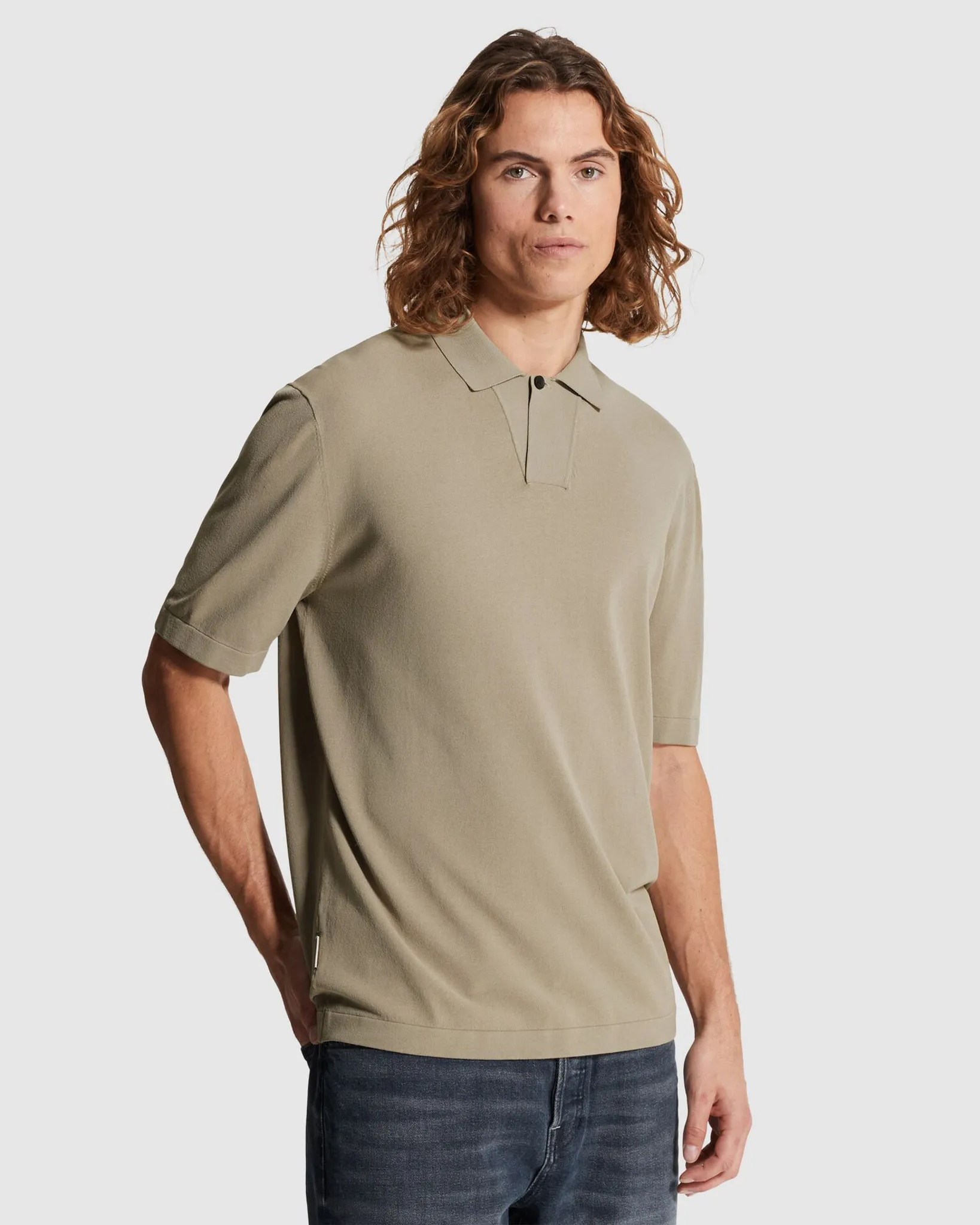 Cast Iron Polo Grijs 107364-001-L