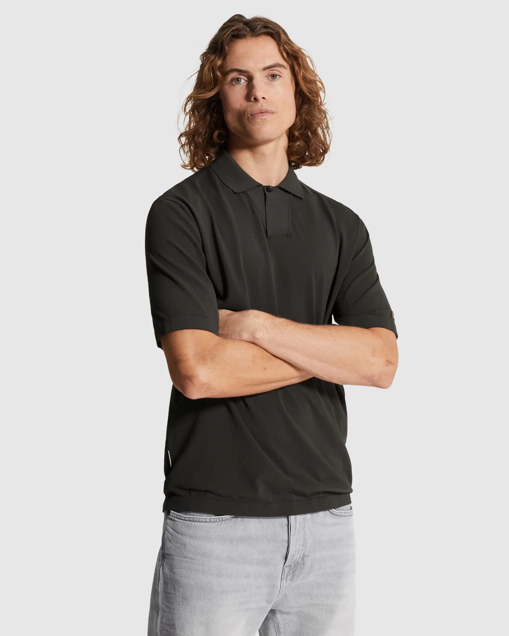 Cast Iron Polo Zwart 107365-001-L