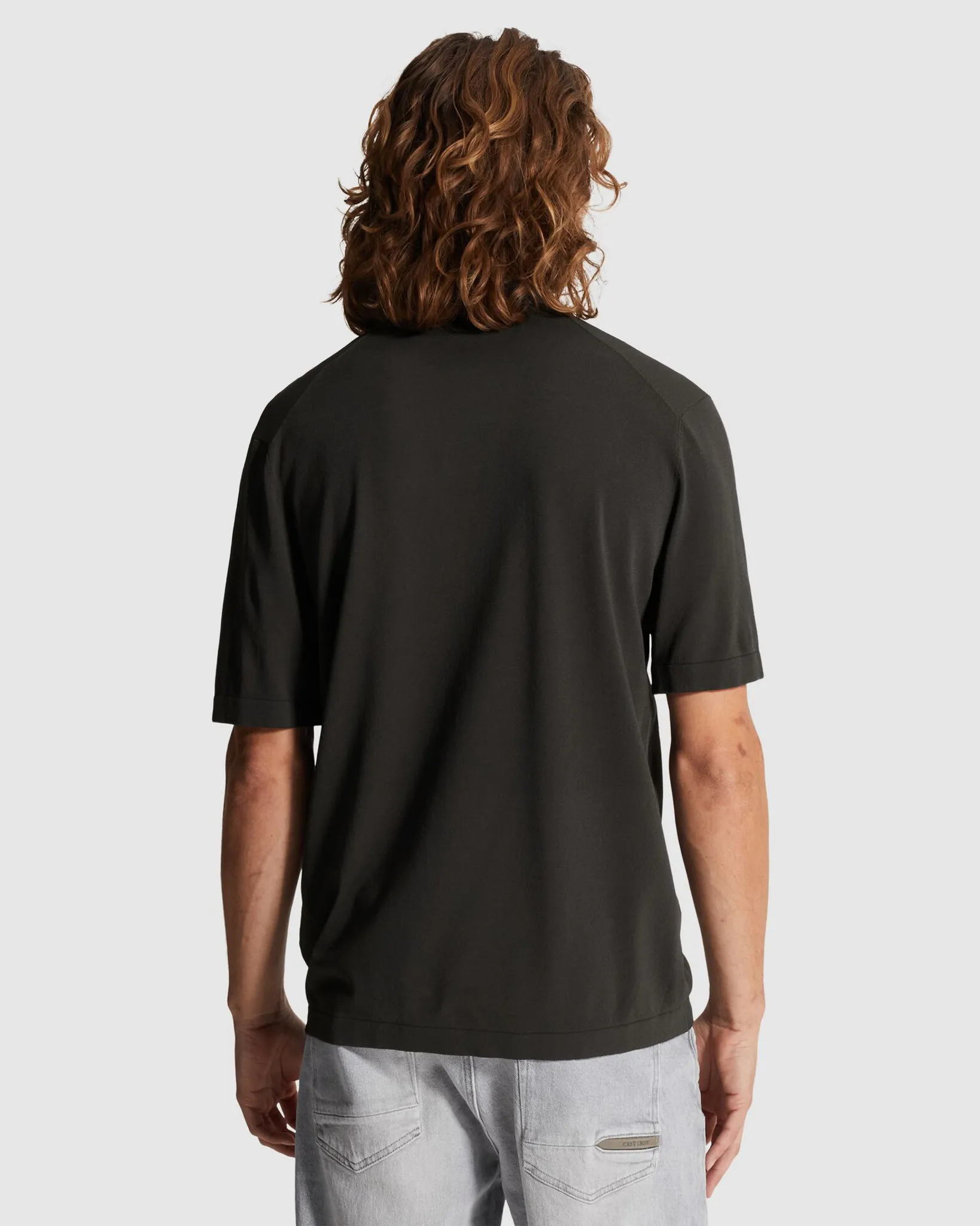 Cast Iron Polo Zwart 107365-001-L