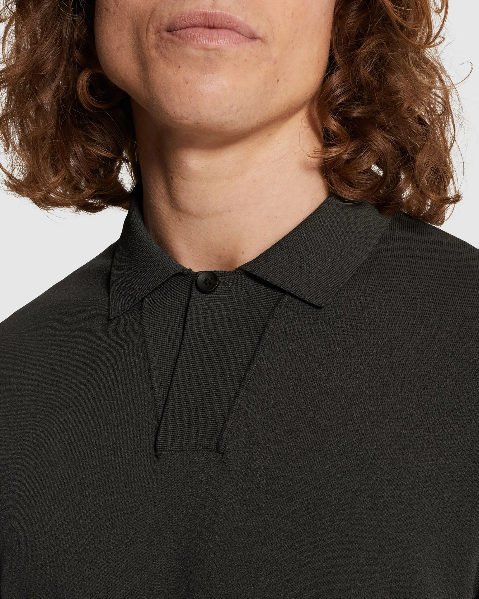 Cast Iron Polo Zwart 107365-001-L