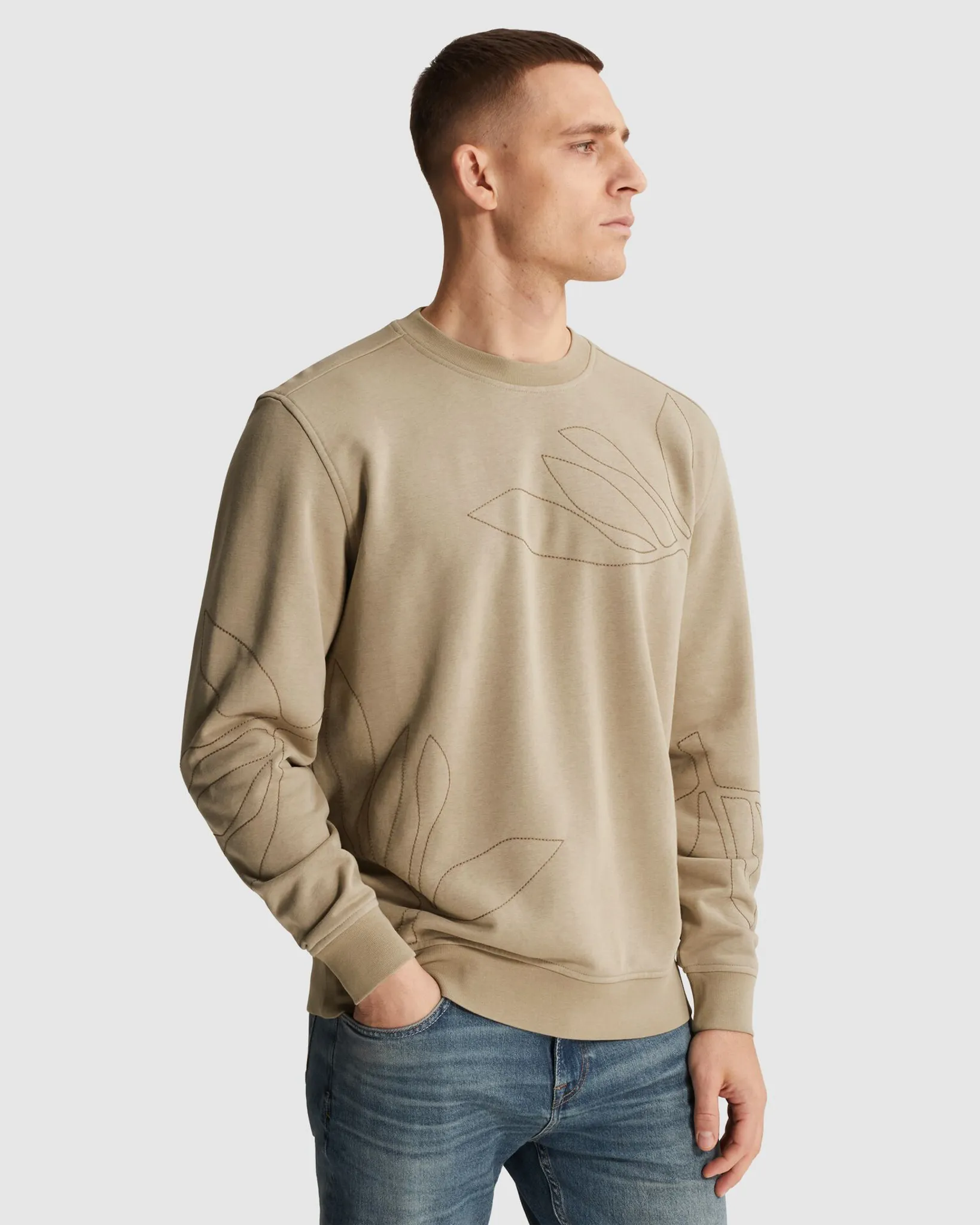 Cast Iron Sweater Grijs 107368-001-L